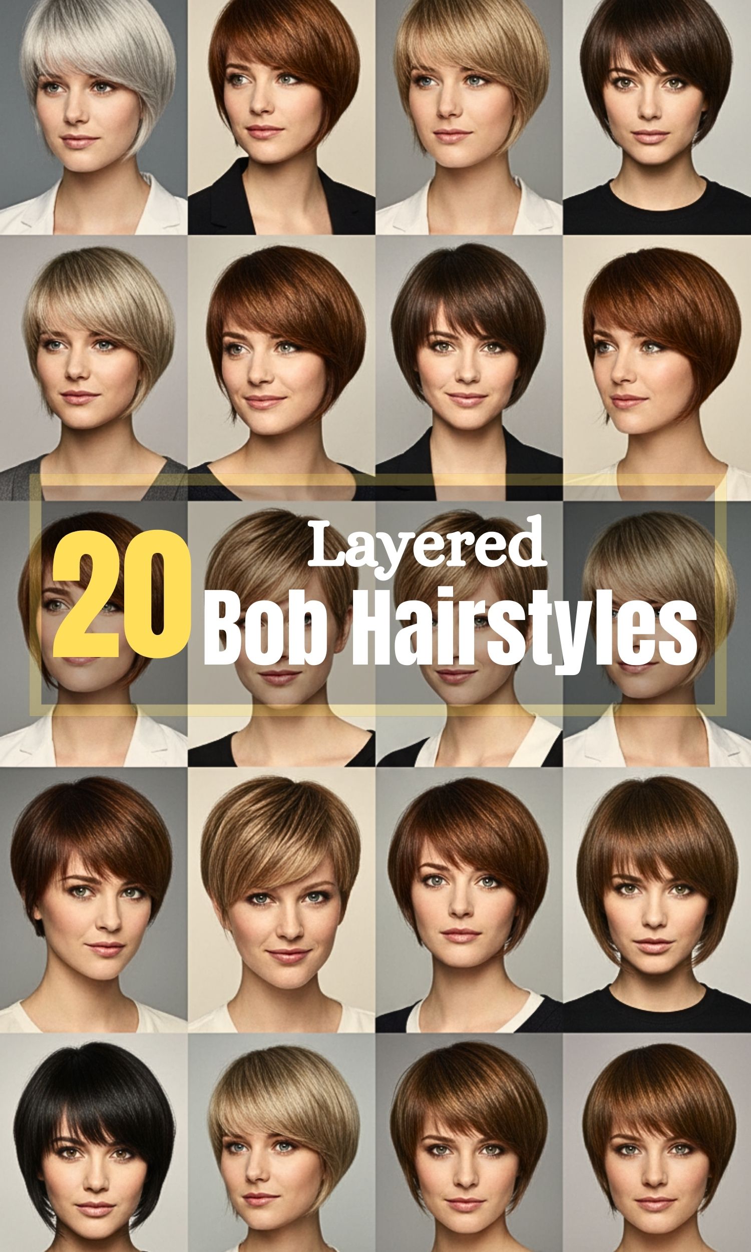 20 Short Layered Bob Hairstyles With Bangs for Fine Hair