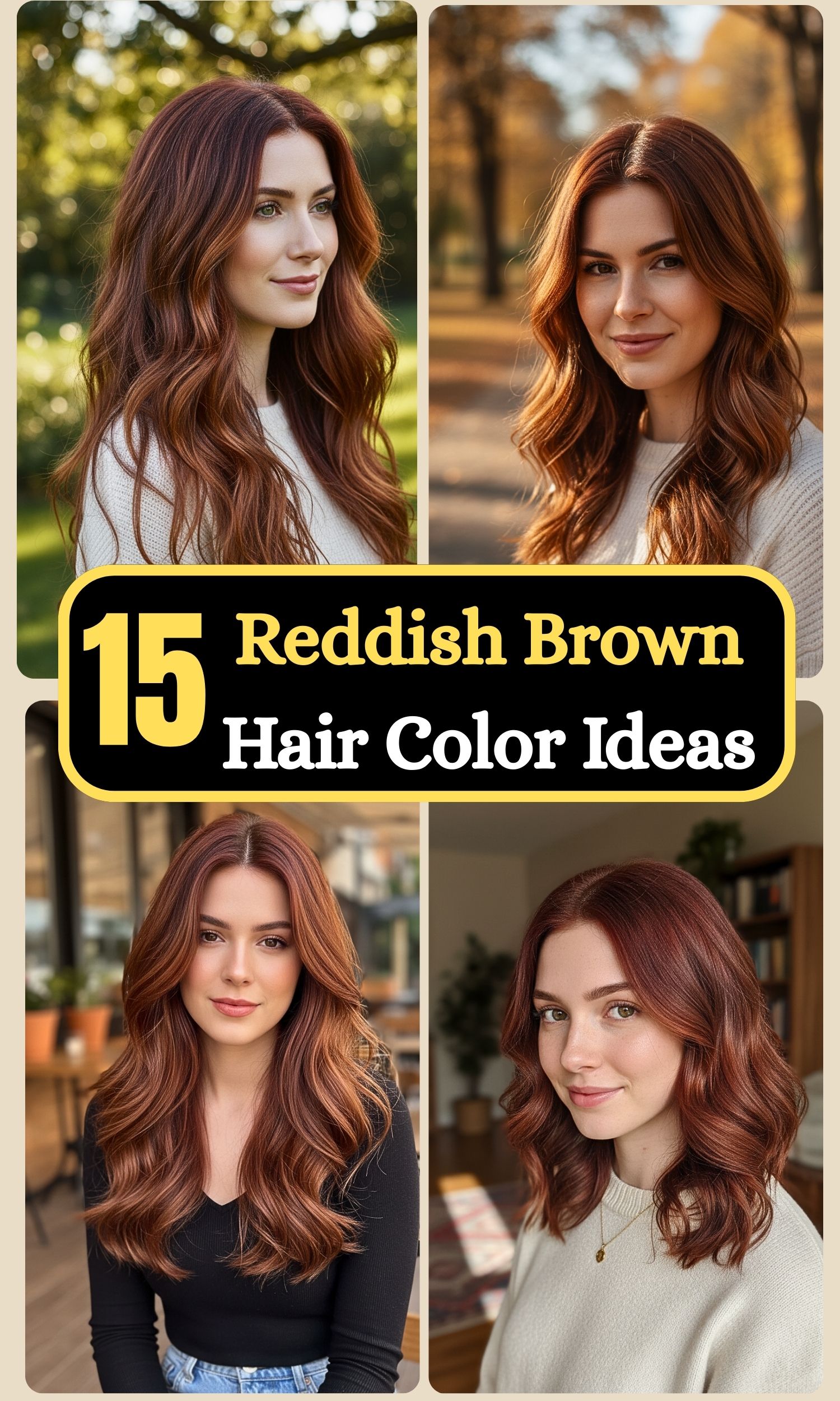 15 Stunning Reddish Brown Hair Color Ideas You’ll Love
