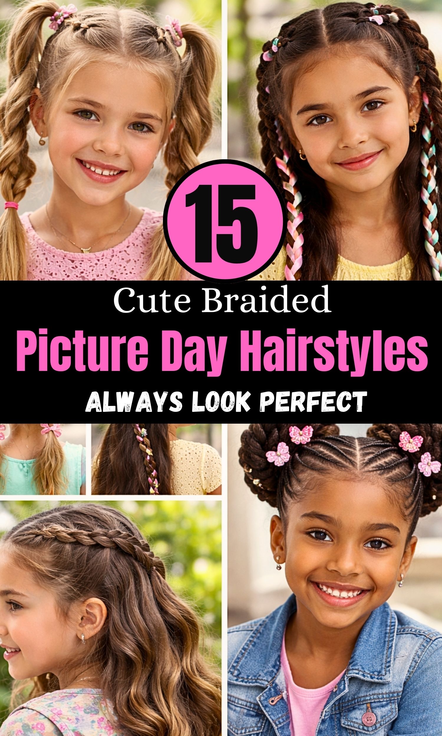 15 Adorable Ideas for Cute Braided Picture Day Hairstyles That Always Look Perfect