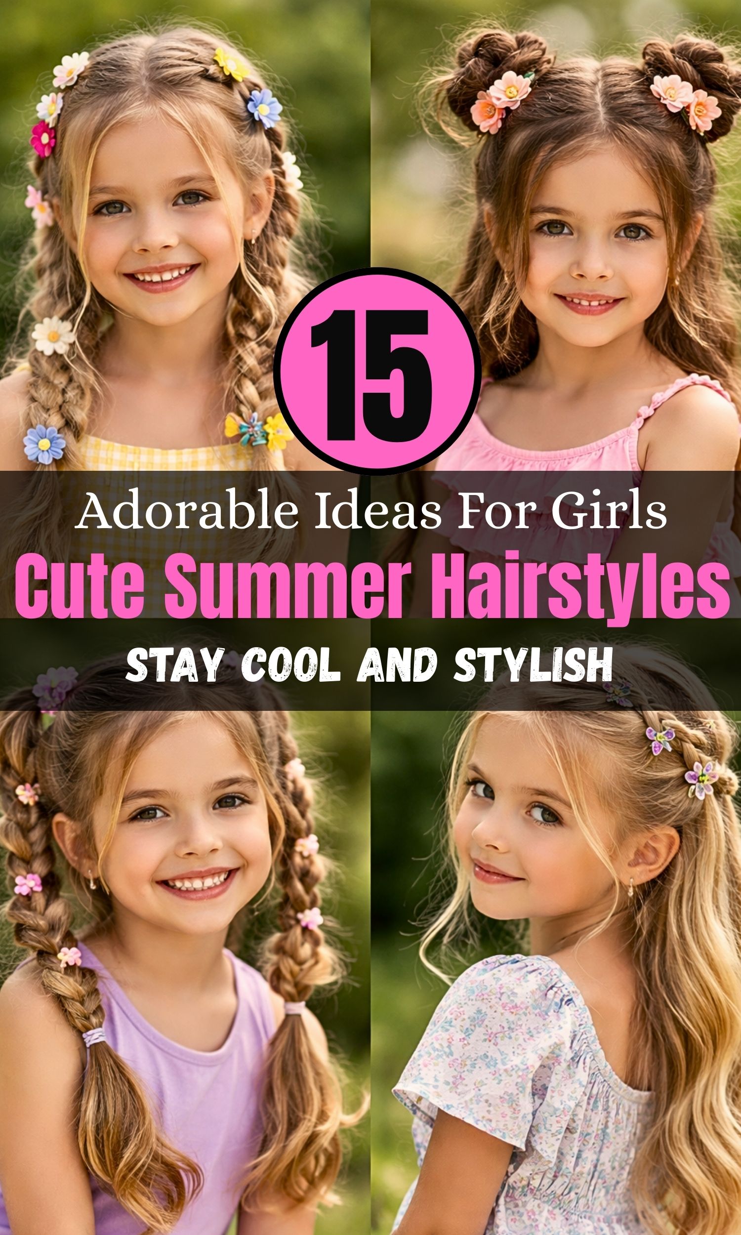 15 Adorable Ideas for Cute Summer Hairstyles for Girls