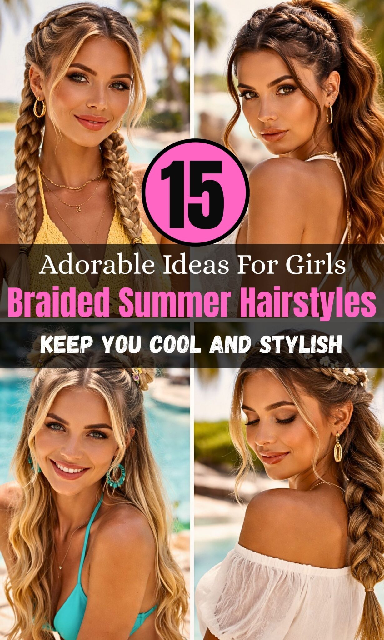 15 Cute Braided Summer Hairstyles That Keep You Cool and Stylish - Glowusae