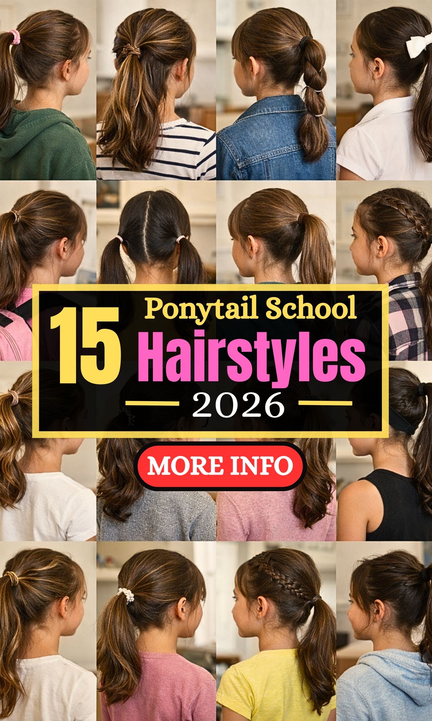 15 Easy Ponytail School Hairstyles That Make Busy Mornings Simple