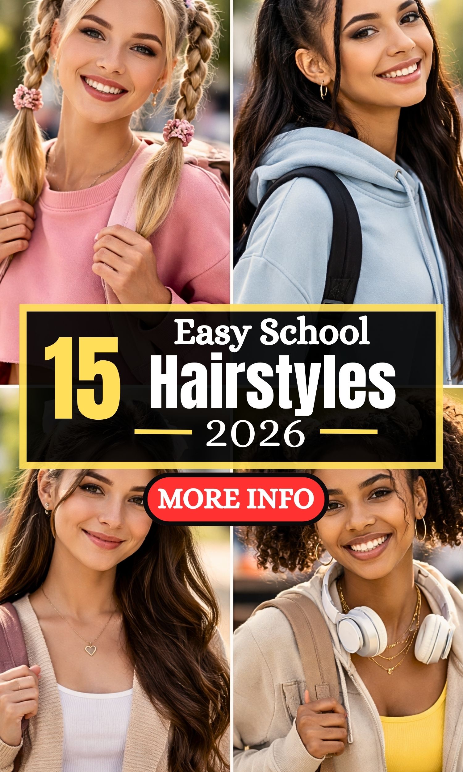 15 Easy School Hairstyles That Look Super Cute