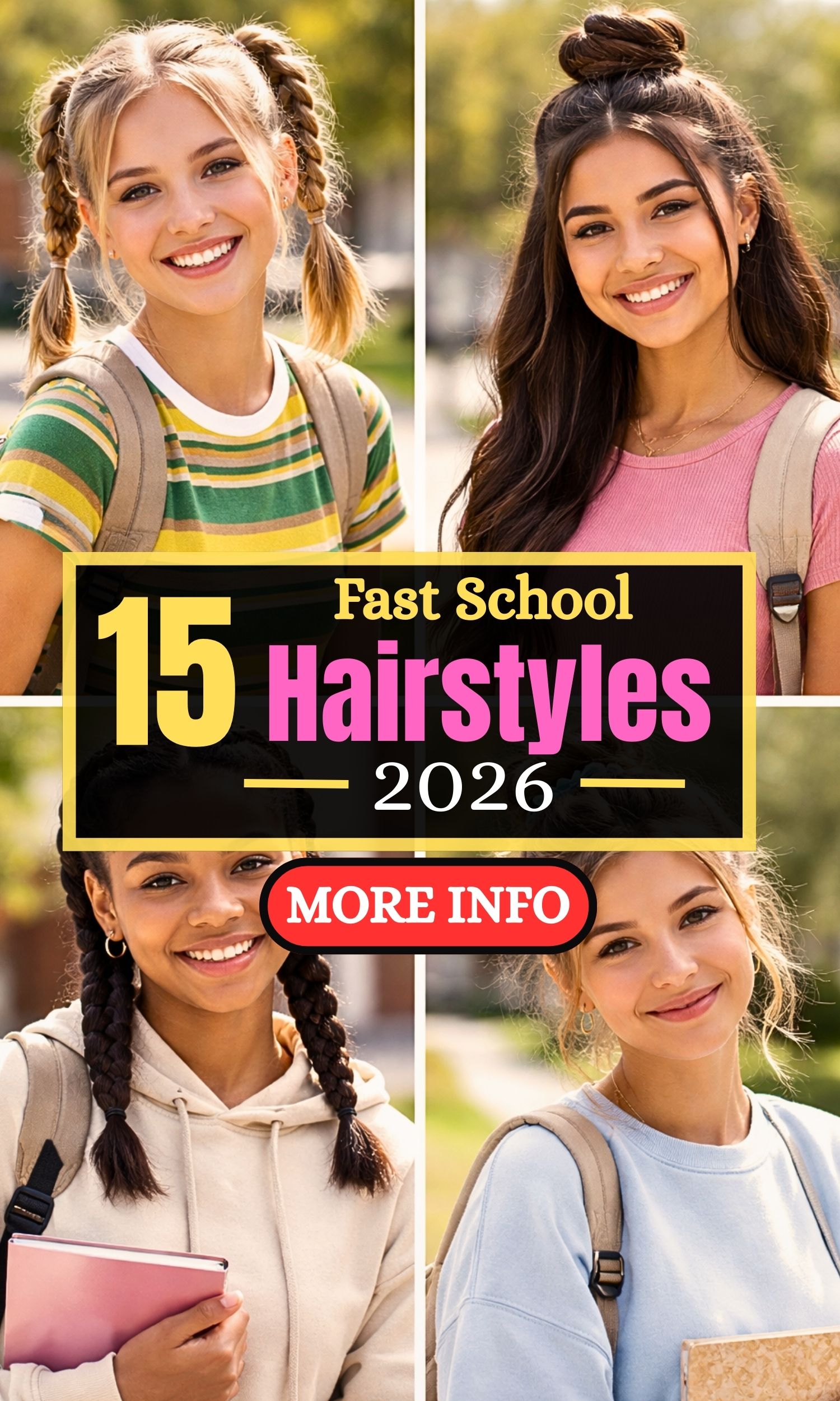 15 Fast School Hairstyles for Busy Mornings (Simple, Cute & Stress-Free Ideas)