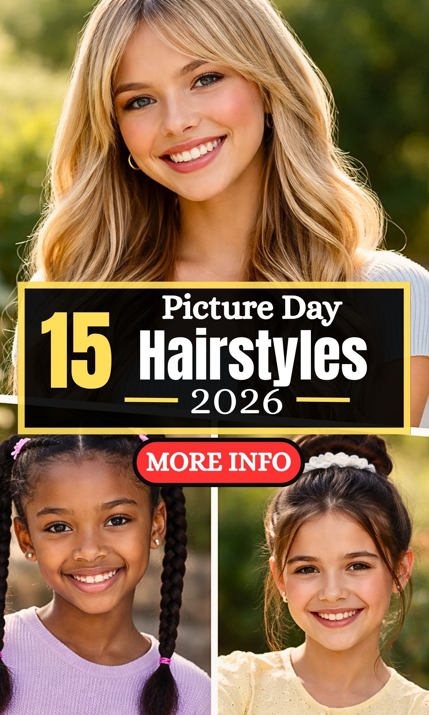 15 Picture Day Hairstyles That Stay Perfect All Day