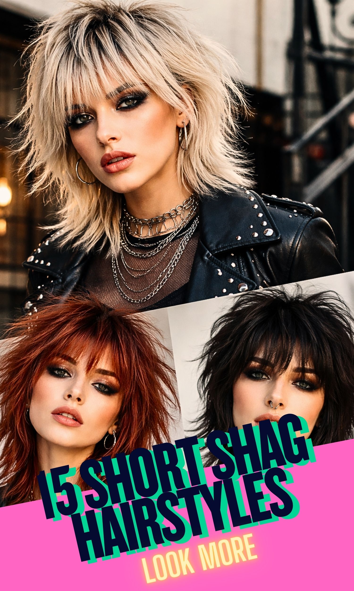 15 Short Shag Hairstyles with Bangs to Bring Out Your Rockstar Vibes