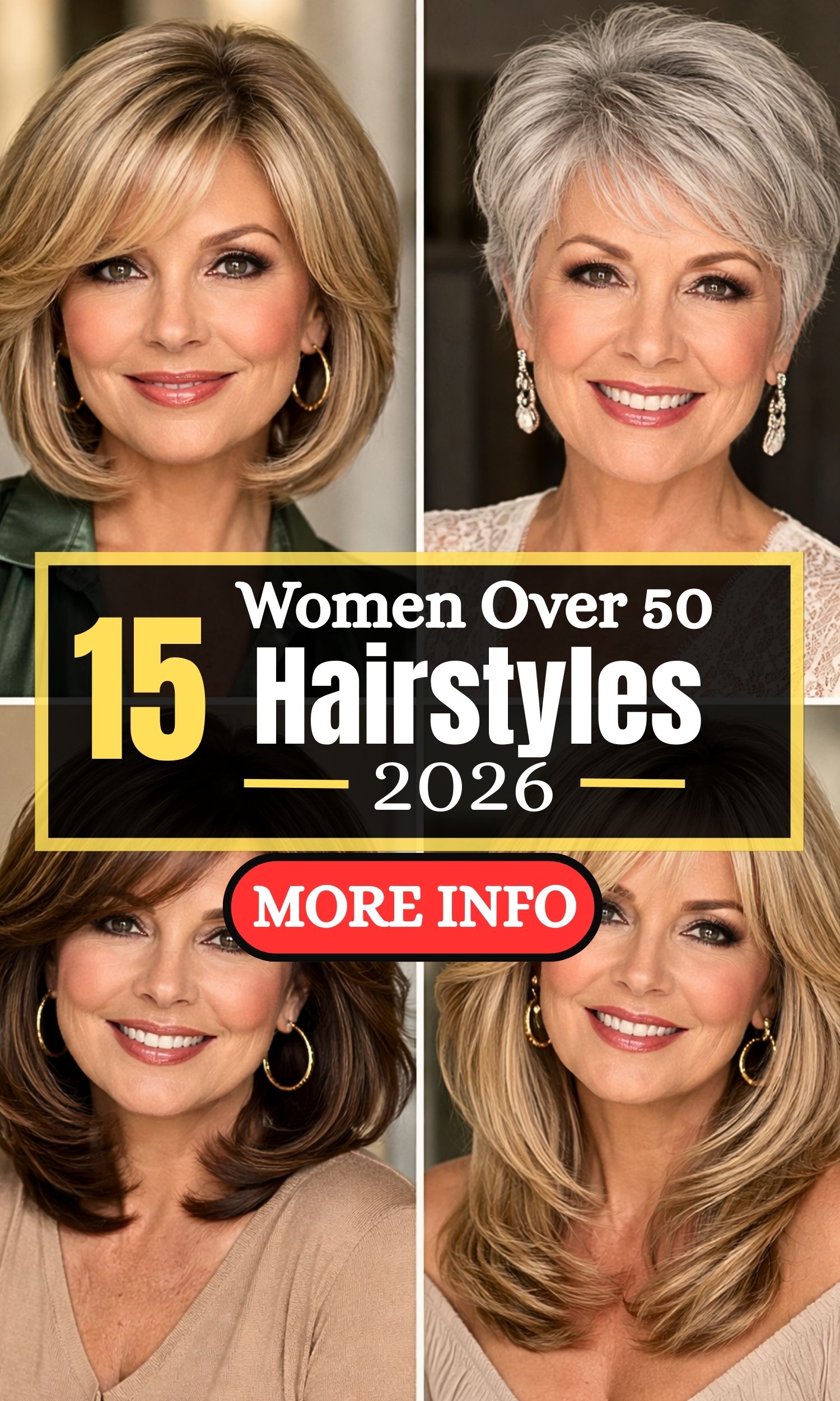 15 Stunning Hairstyles for Women Over 50 With Round Face Shapes