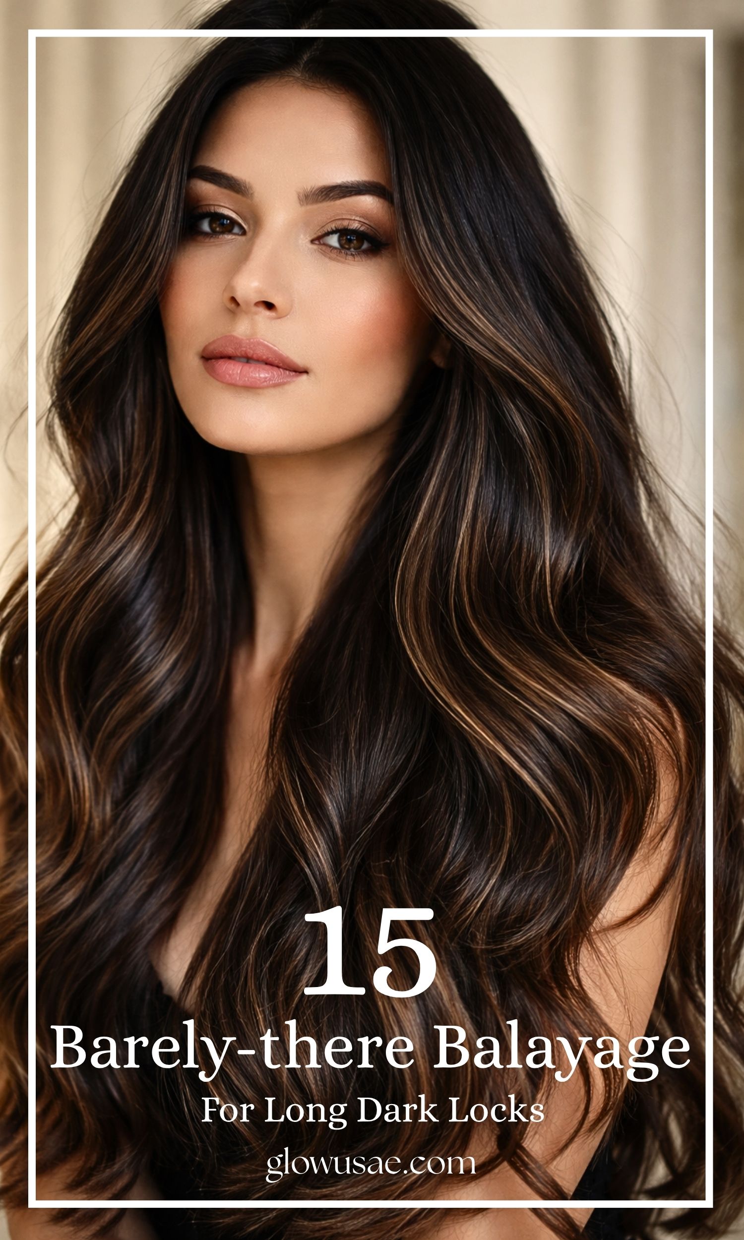 Barely-There Balayage for Long Dark Locks A Soft Glow That Speaks Quietly