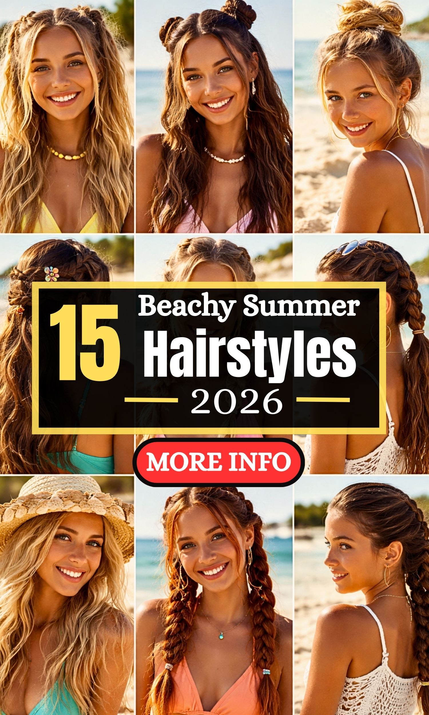 Beachy Summer Hairstyles for Girls: 15 Easy, Fun, and Sun-Ready Looks