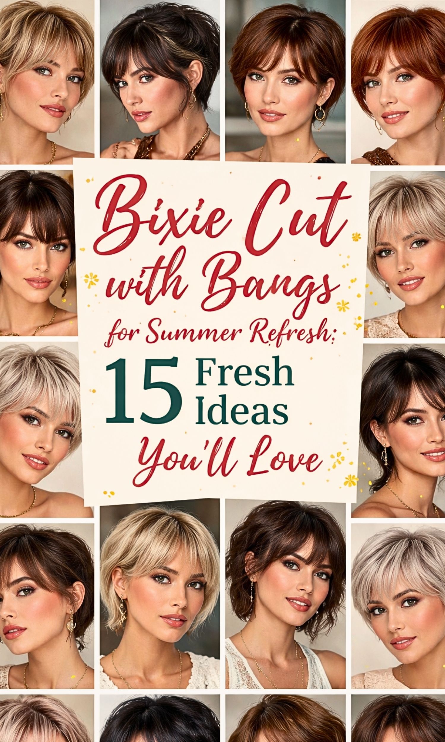 Bixie Cut with Bangs for Summer Refresh: 15 Fresh Ideas You’ll Love