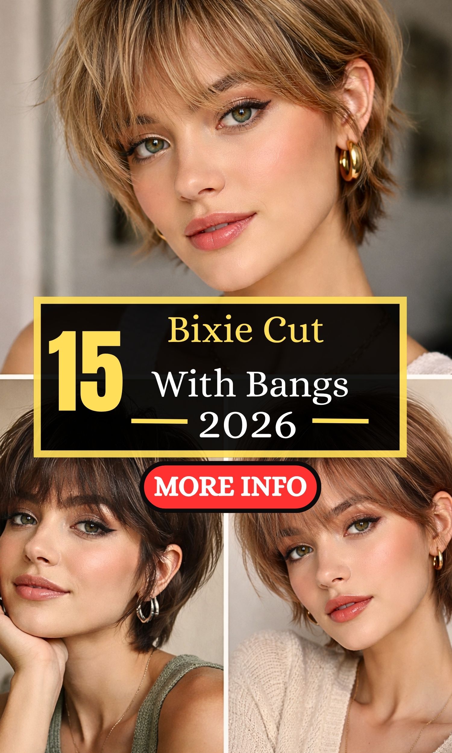 Bixie Cut with Bangs for a Soft Look 15 Fresh Ideas to Transform Your Style