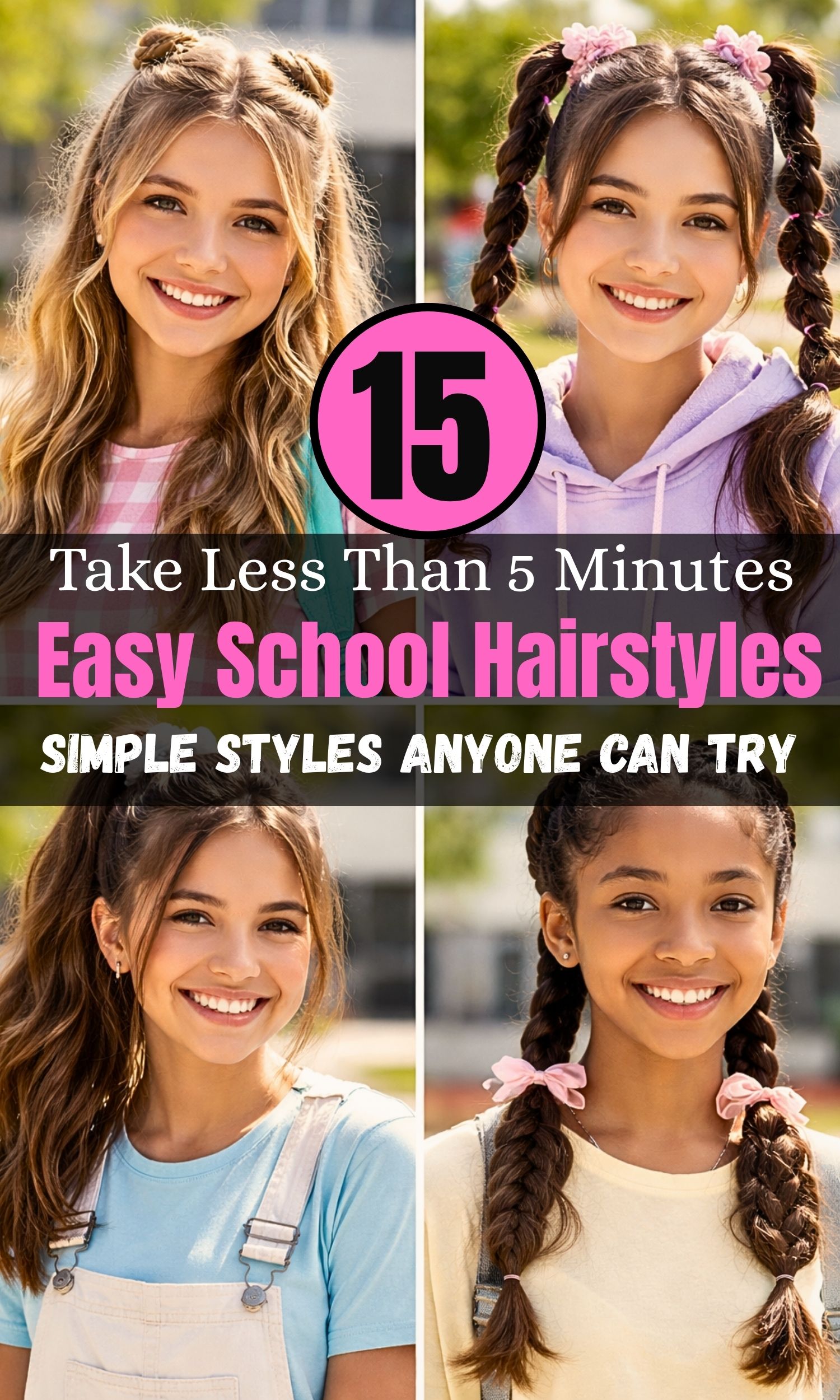 Cute & Easy School Hairstyles for Beginners: 15 Simple Styles Anyone Can Try