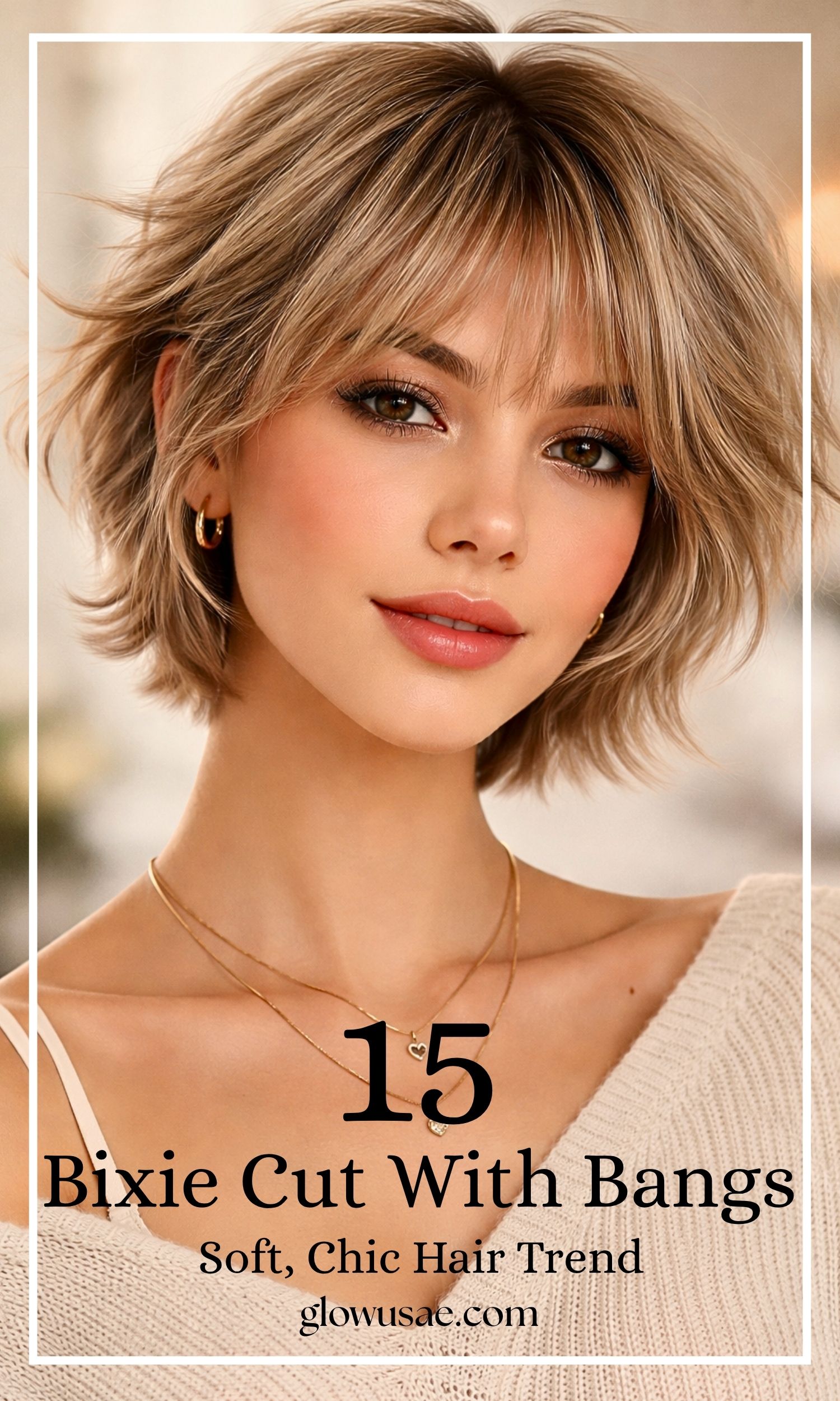 Dreamy Bixie Cut with Feathered Bangs: The Soft, Chic Hair Trend You’ll Fall in Love With