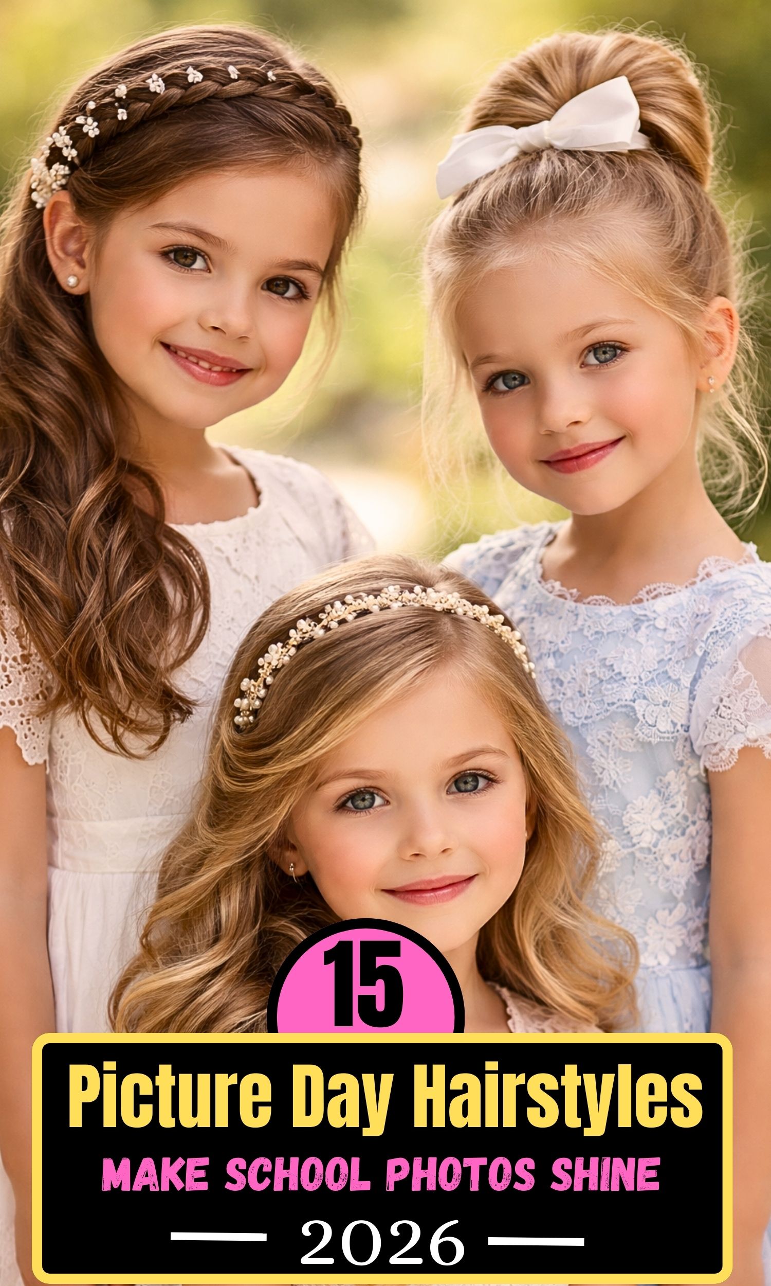 Elegant Picture Day Hairstyles for Little Girls: 15 Charming Ideas That Make School Photos Shine
