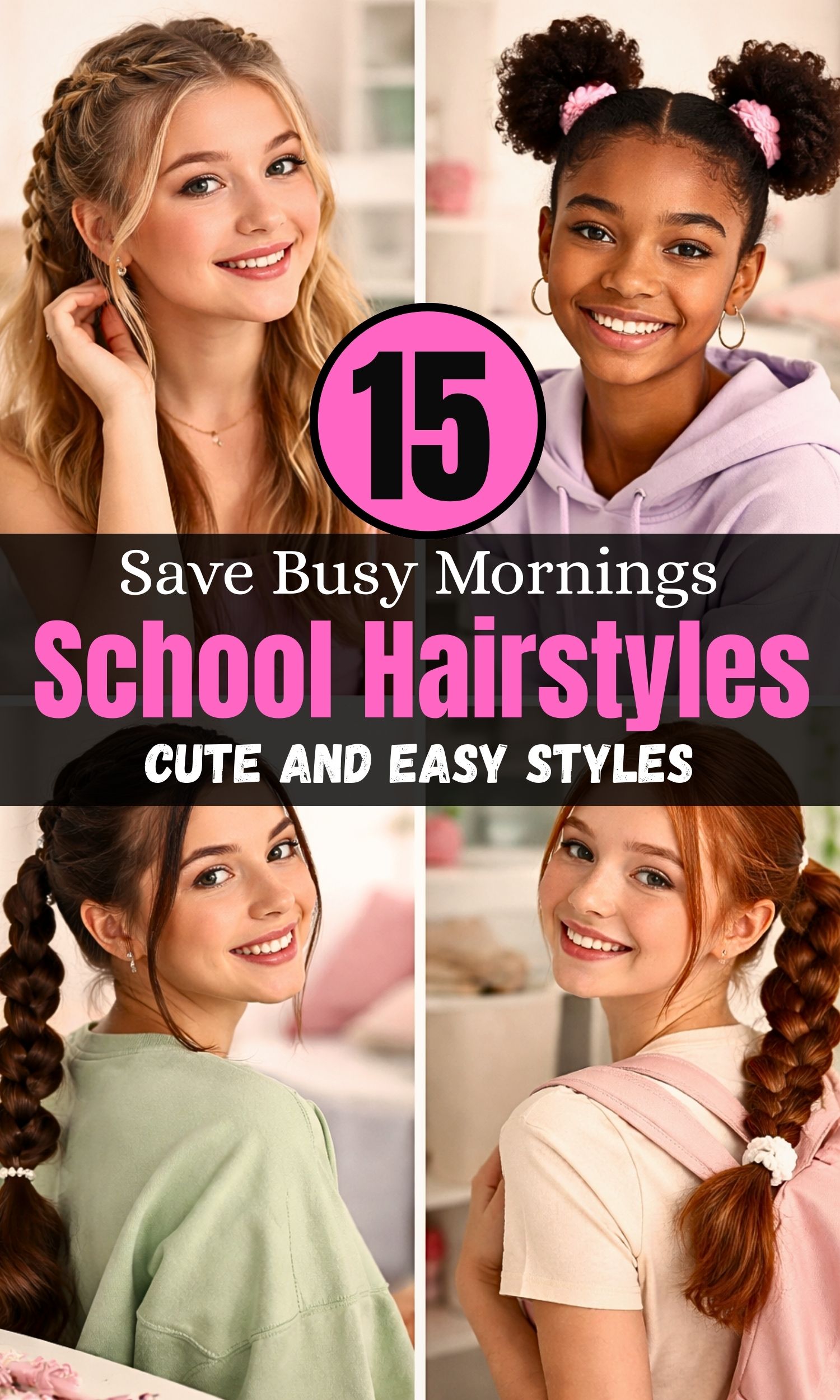 Everyday School Hairstyles Ideas: 15 Cute and Easy Styles for Busy Mornings