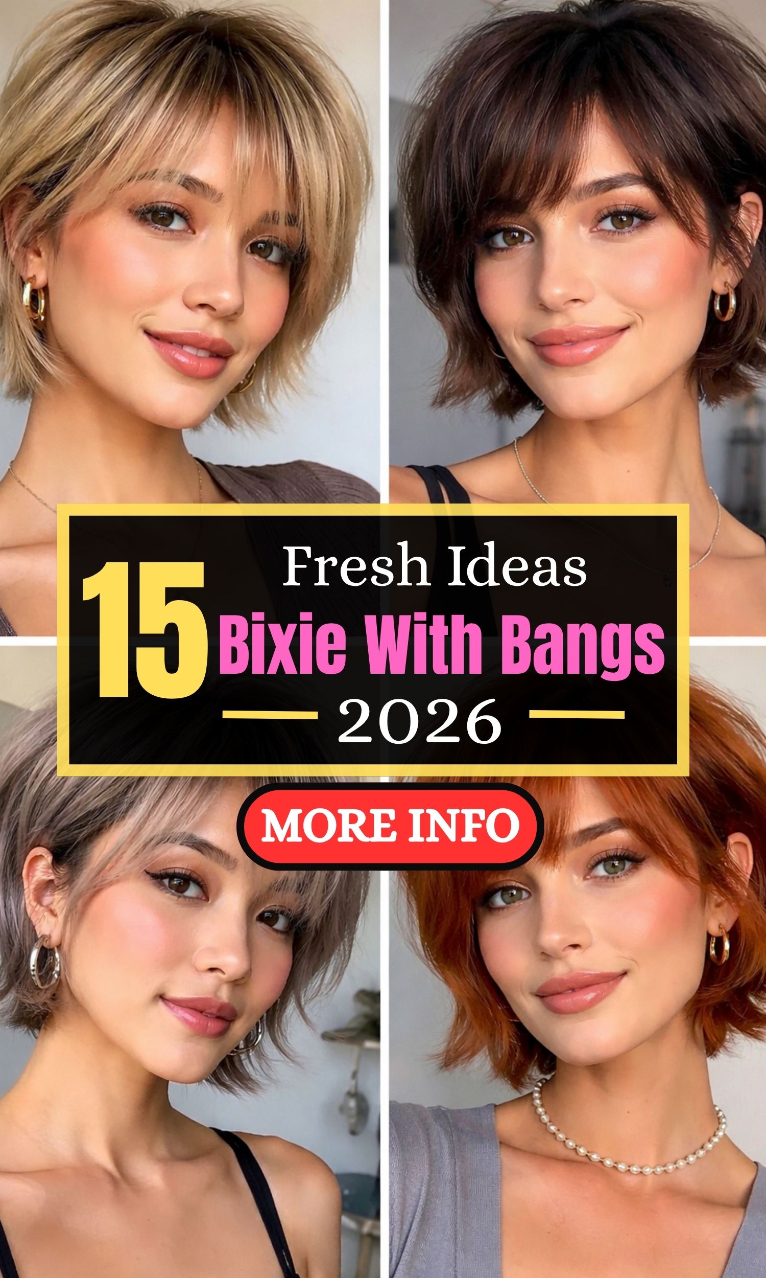 Layered Bixie Cut with Bangs Inspiration: 15 Fresh Ideas to Transform Your Look