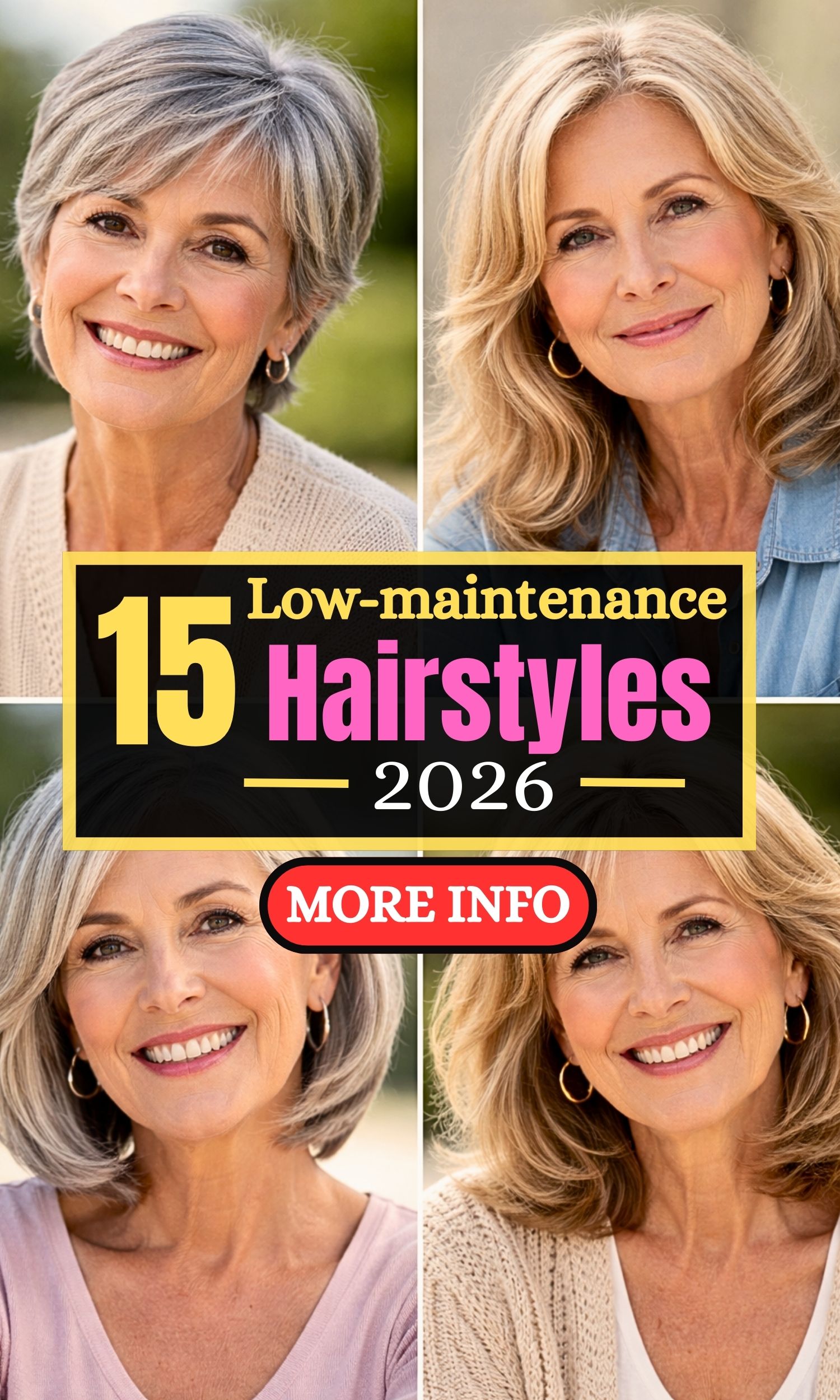 Low-Maintenance Hairstyles Women Over 60 Will Love