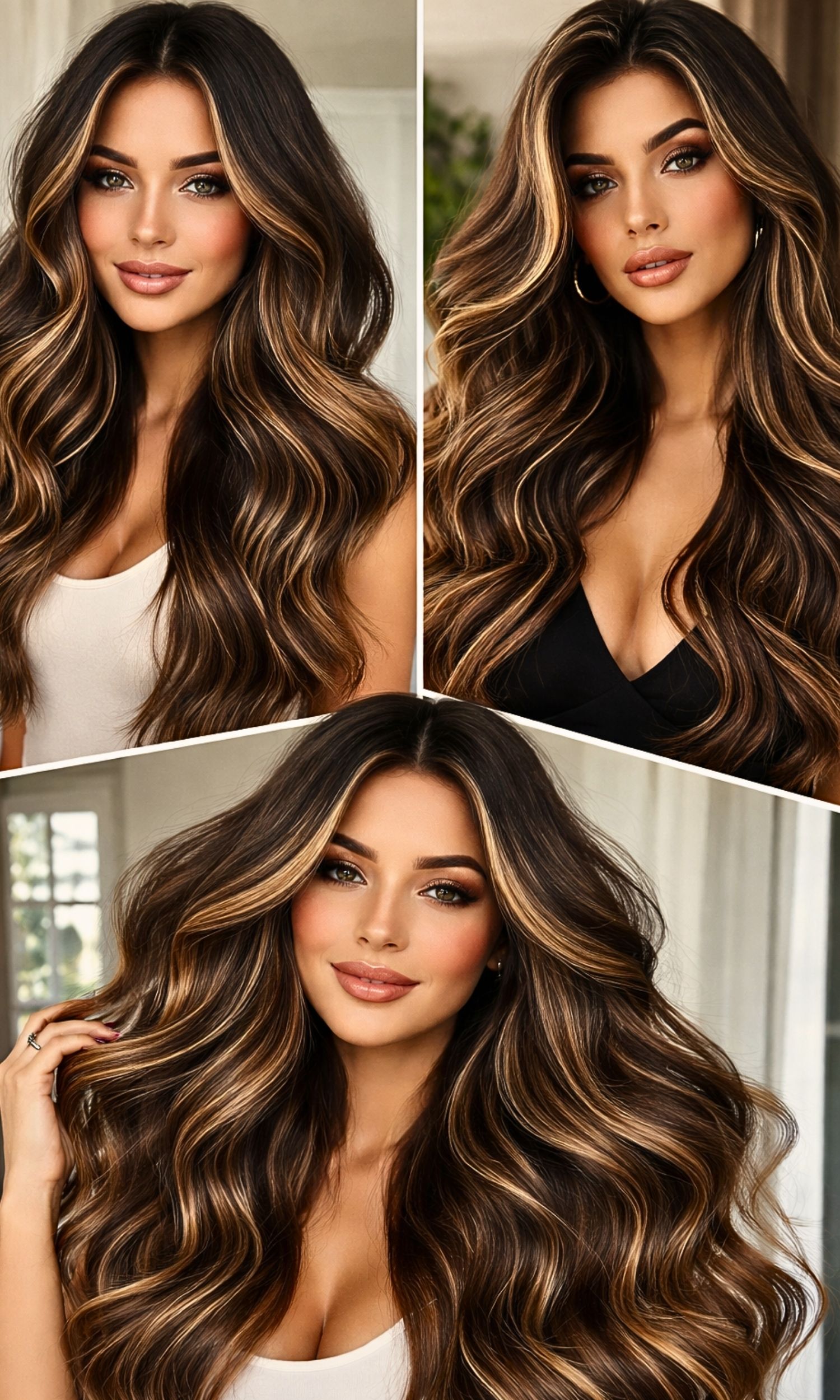 Natural Glow-Up Brunette Balayage Styles