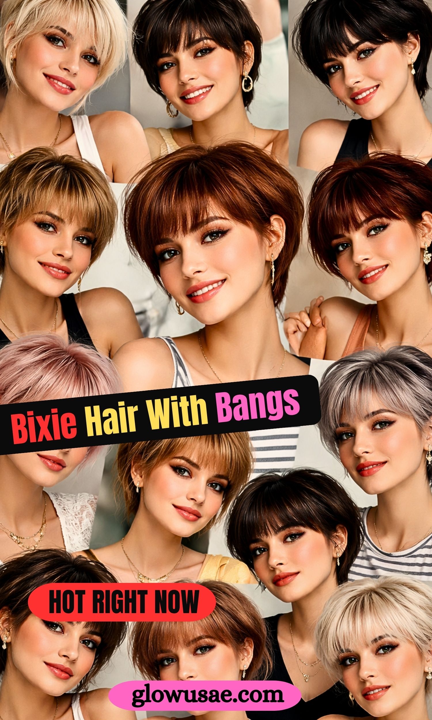 Playful Bixie Hair with Bangs Lookbook: 15 Fresh Ideas to Try Right Now