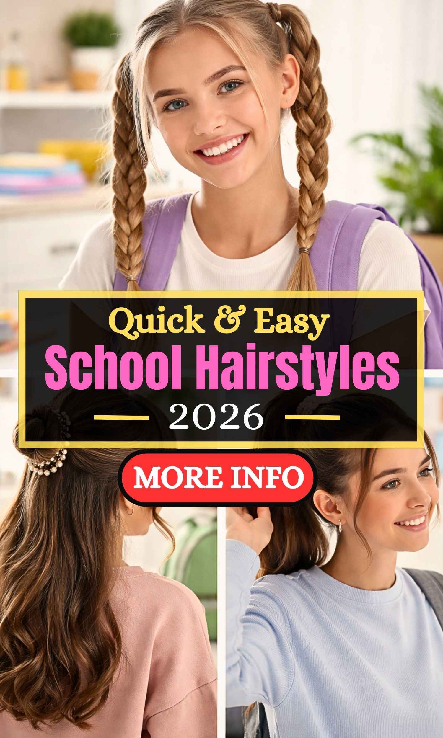 Quick & Easy School Hairstyles for Busy Mornings
