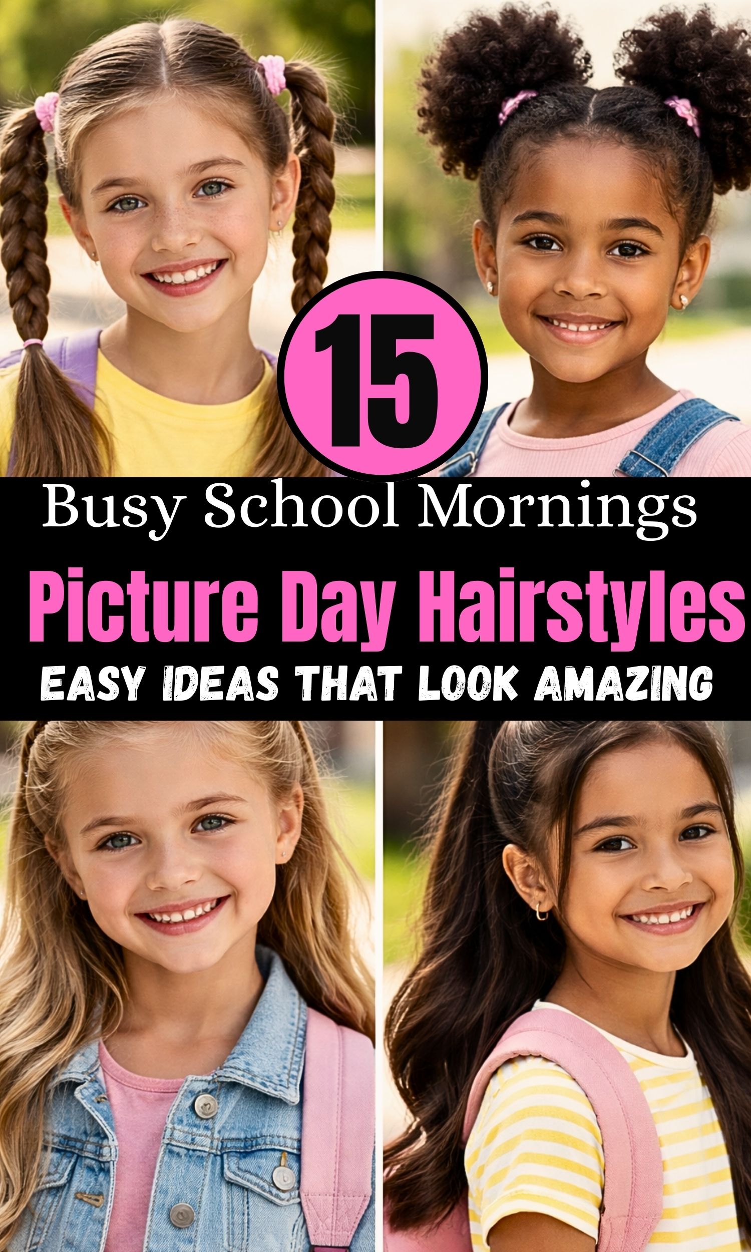 Simple Picture Day Hairstyles for Busy School Mornings: 15 Easy Ideas That Still Look Amazing
