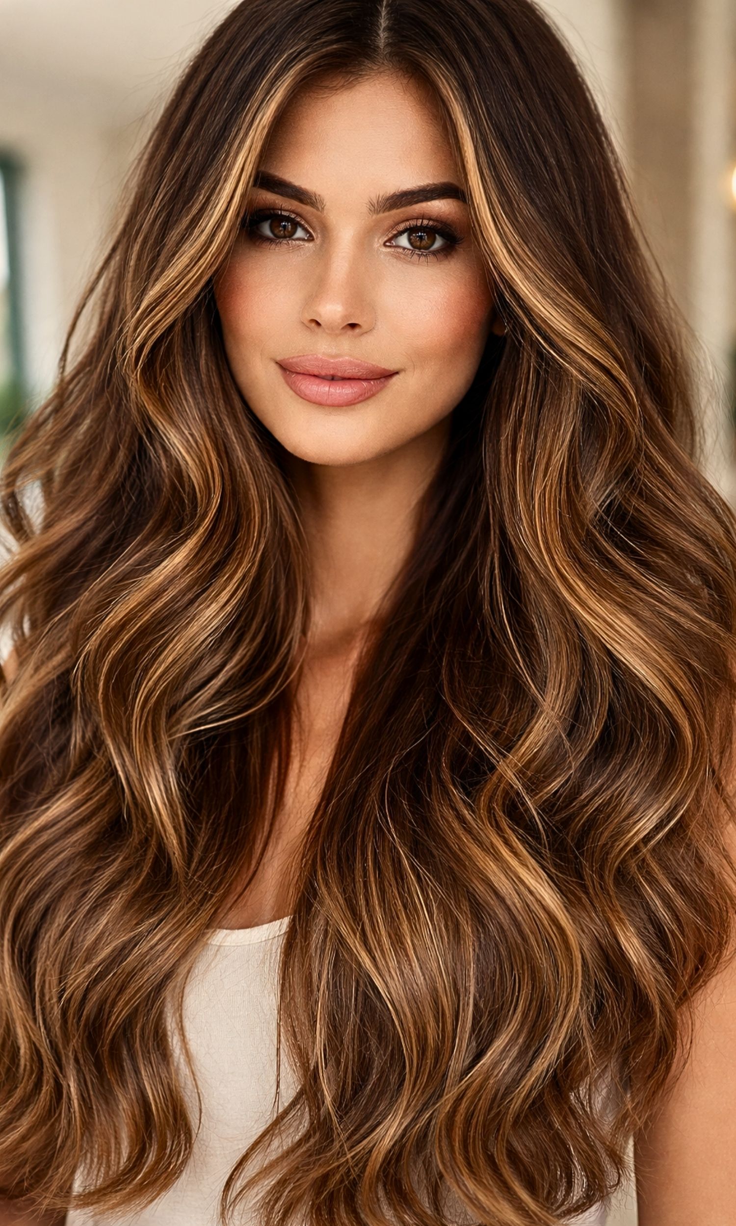 Subtle Balayage for Long Brunette Hair Lovers: A Soft Glow That Feels Like You