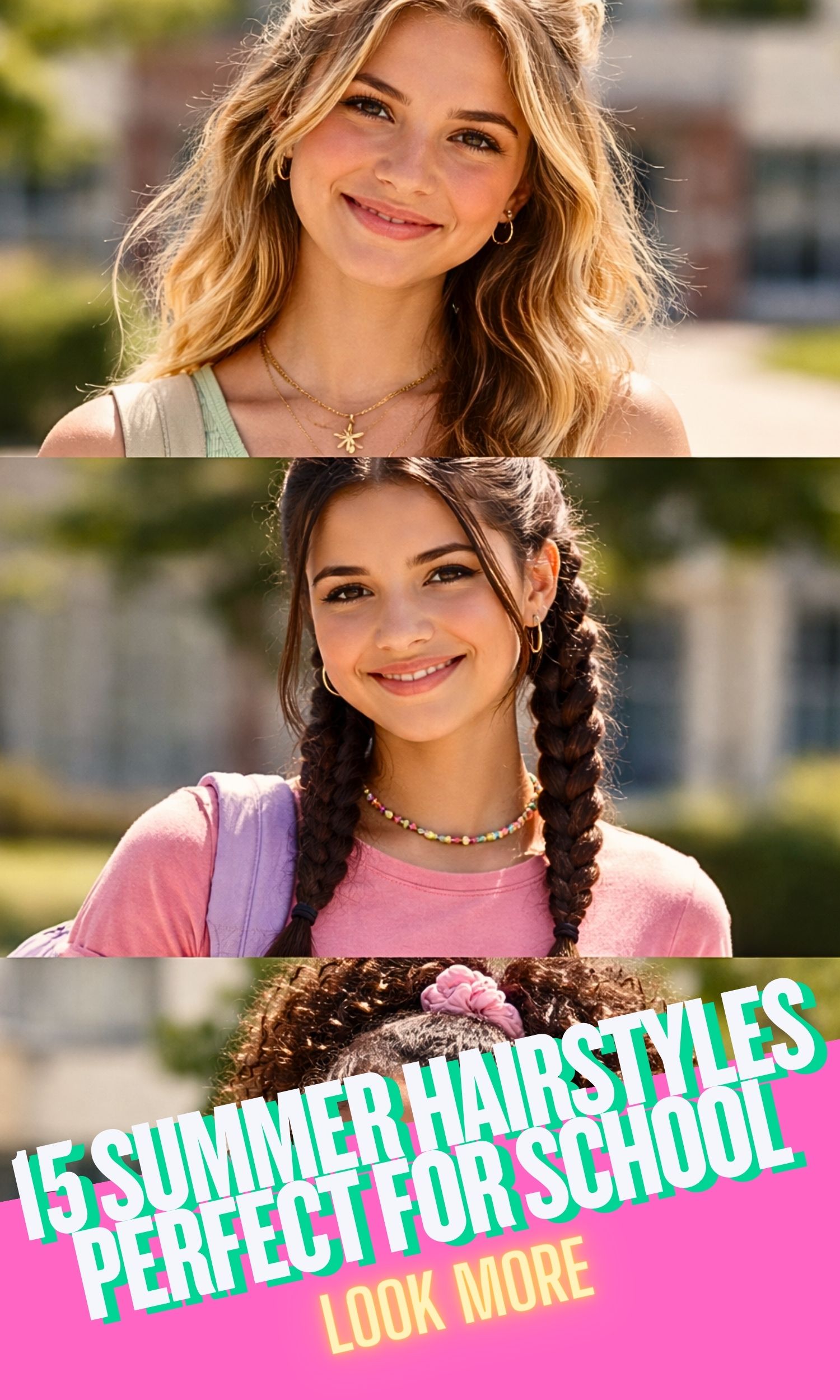 Summer Hairstyles Perfect for School: 15 Easy, Cute, and Heat-Friendly Ideas