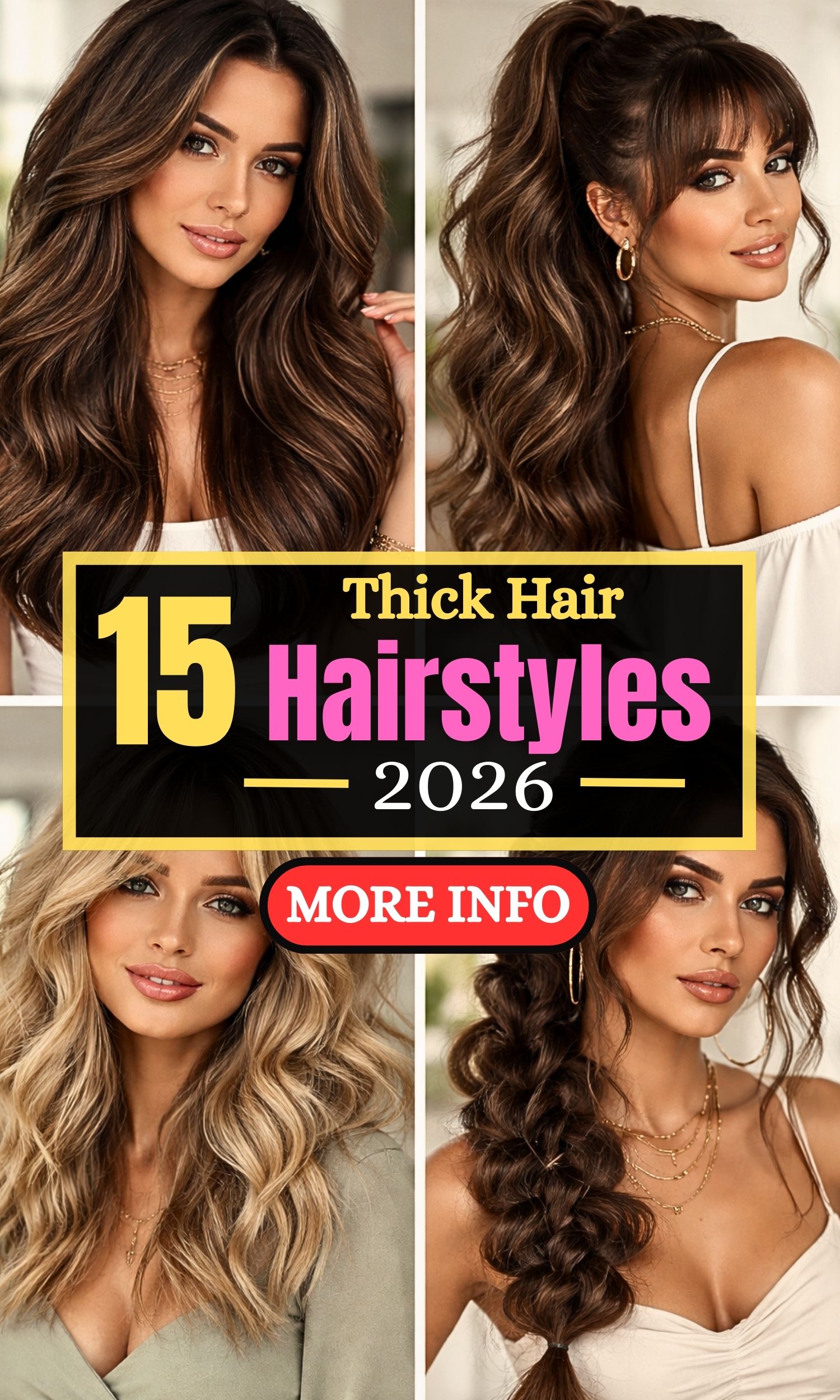 Thick Hair Hairstyles That Look Amazing: 15 Stunning Ideas for Effortless Style