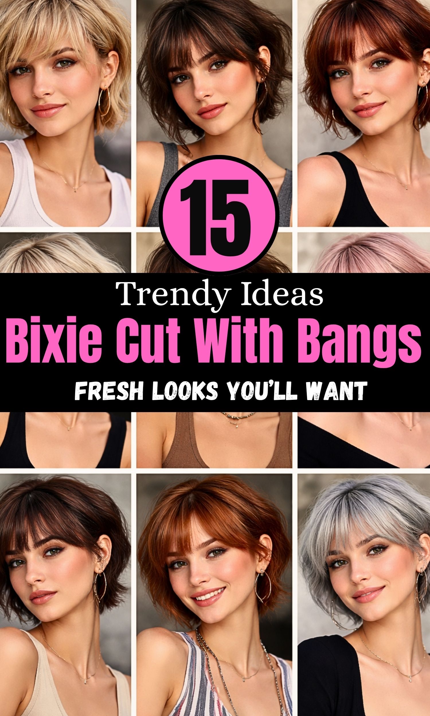 Trendy Bixie Cut with Bangs Ideas: 15 Fresh Looks You’ll Want to Try Right Now