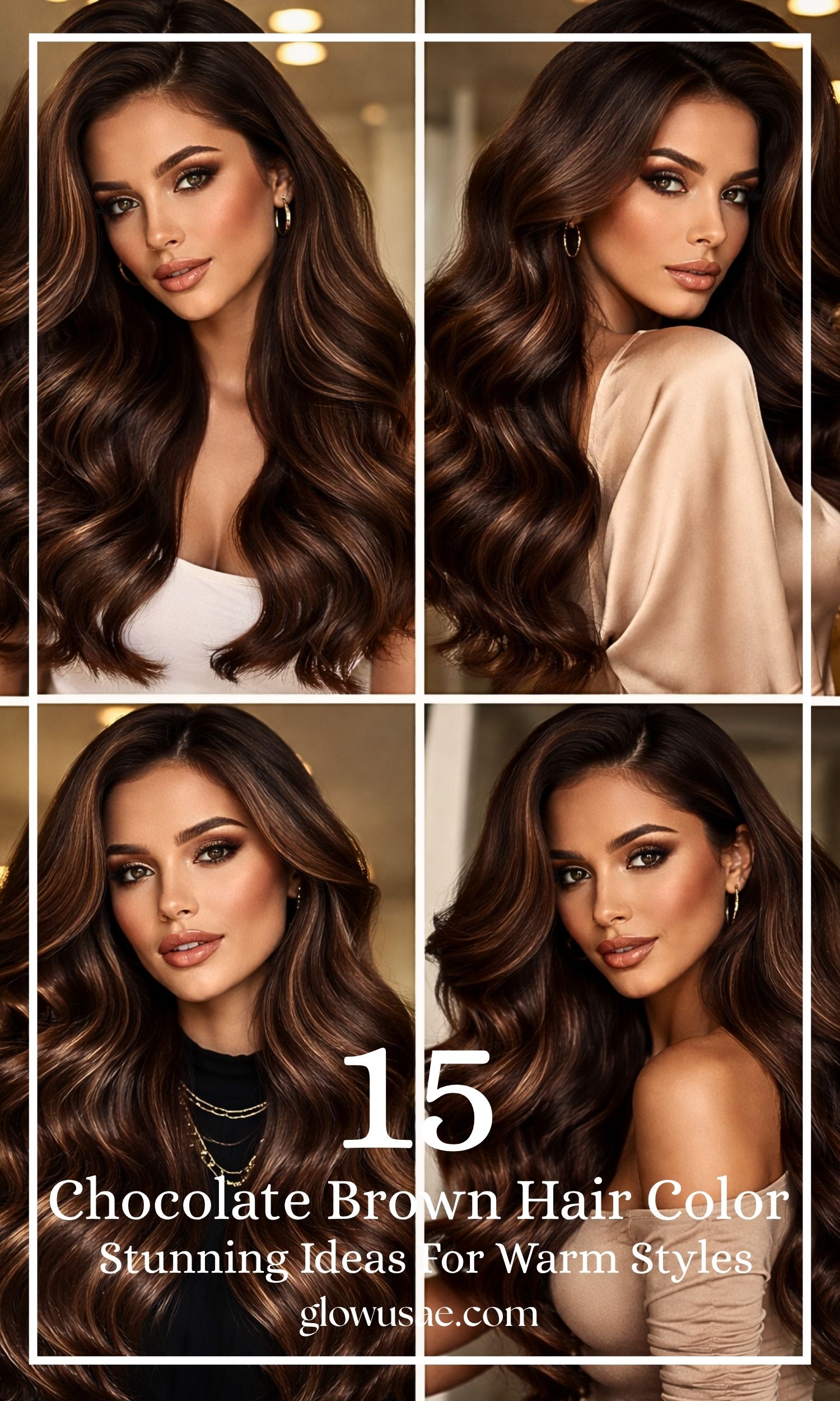 15 Stunning Ideas for Warm Chocolate Brown Hair Color Styles