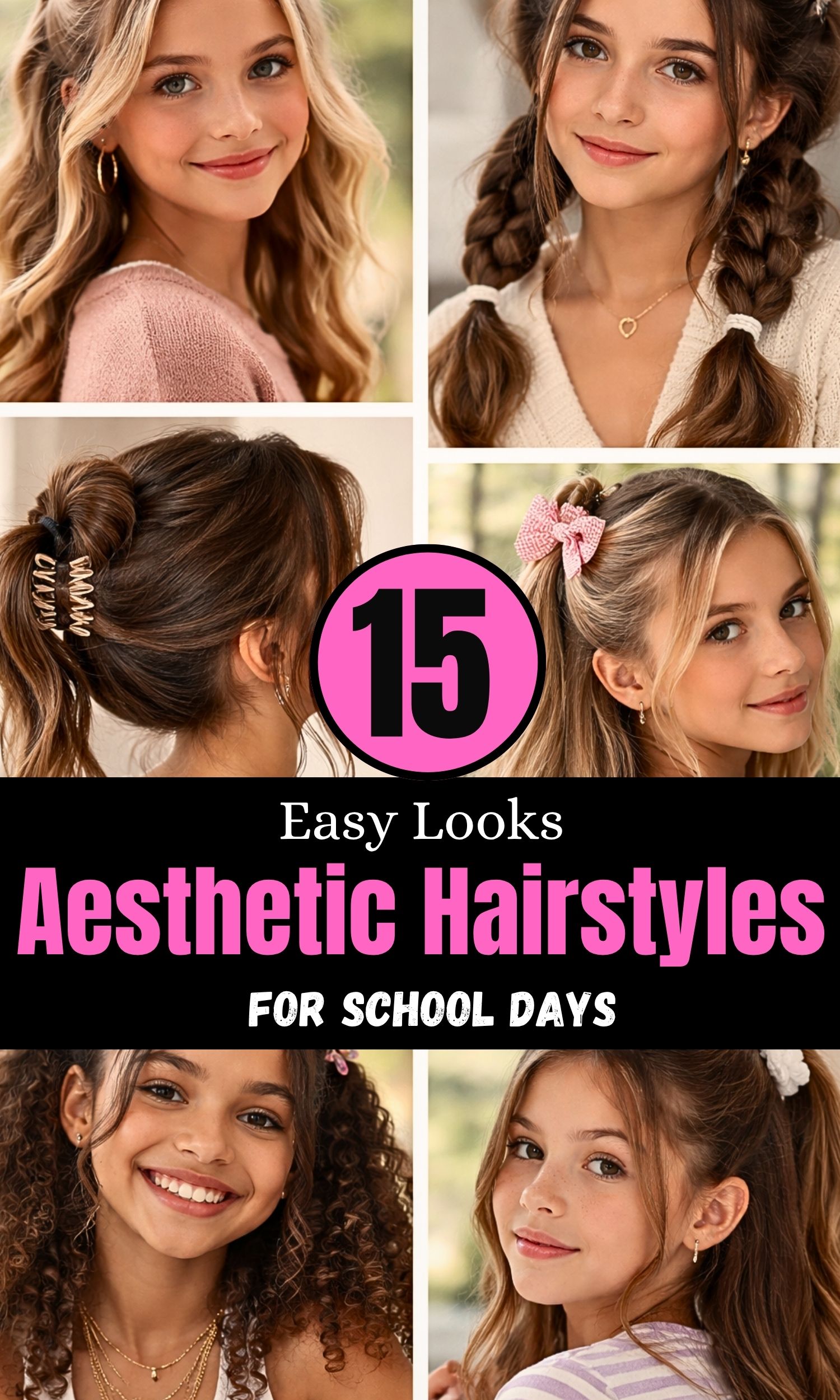 Aesthetic Hairstyles for School Days: 15 Easy Looks That Feel Like You