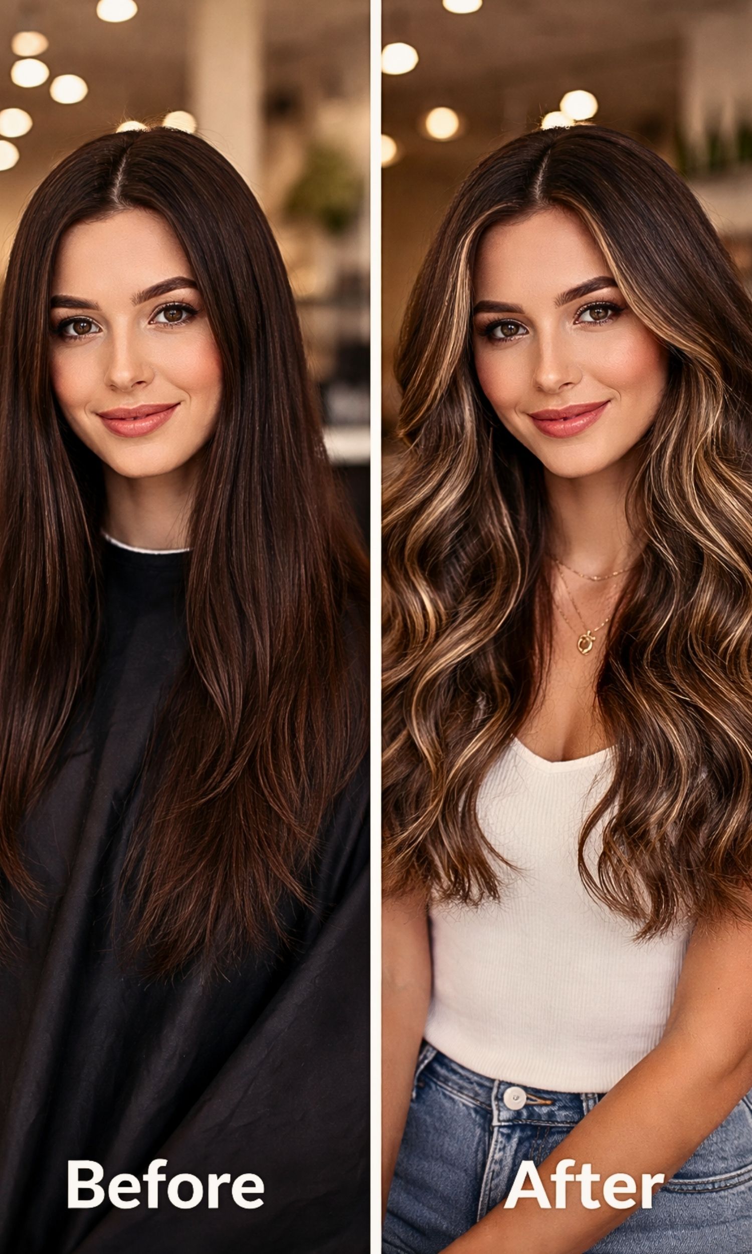 Brunette Hair Before & After Balayage: A Real-Life Glow-Up Guide