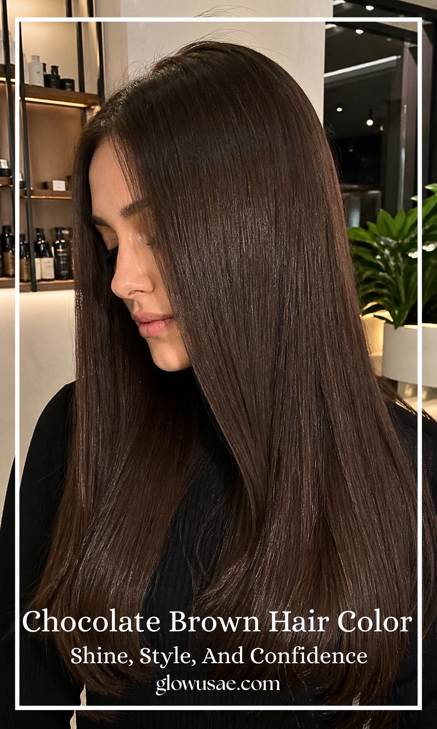 Chocolate Brown Hair Color for Straight Hair A Complete Guide to Shine, Style, and Confidence