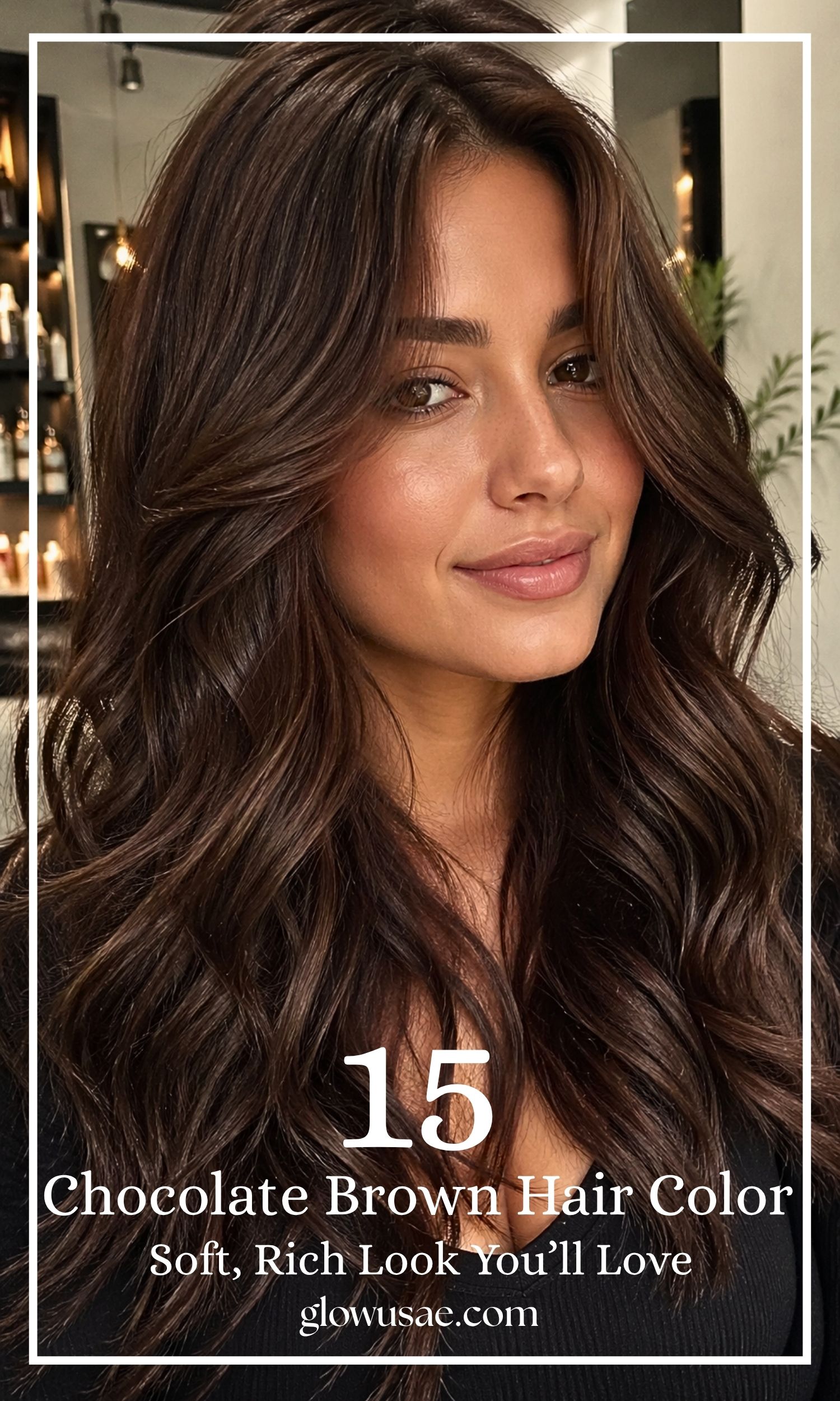 Chocolate Brown Hair Color for Wavy Hair A Soft, Rich Look You’ll Love