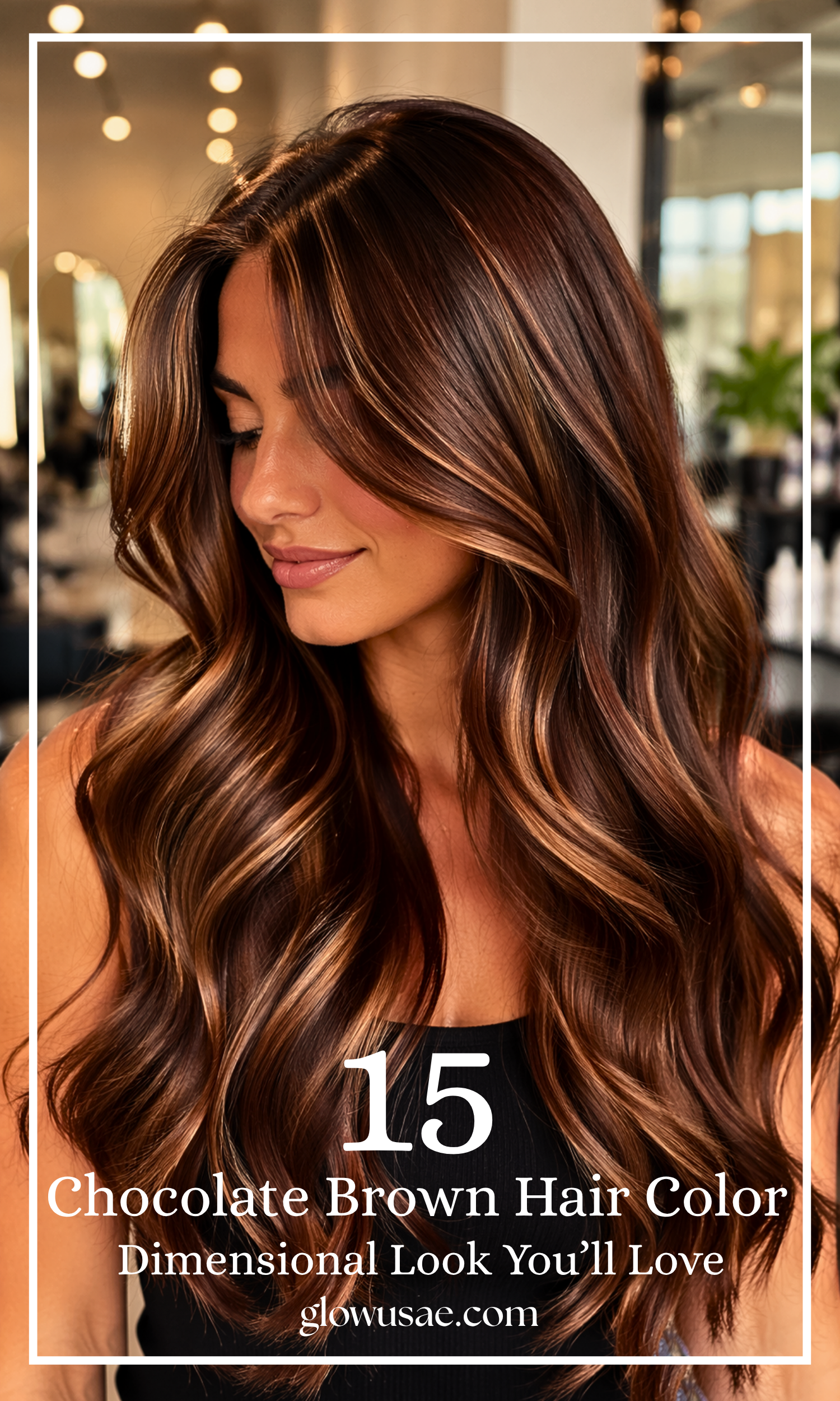 Chocolate Brown Hair Color with Highlights: A Warm, Dimensional Look You’ll Love