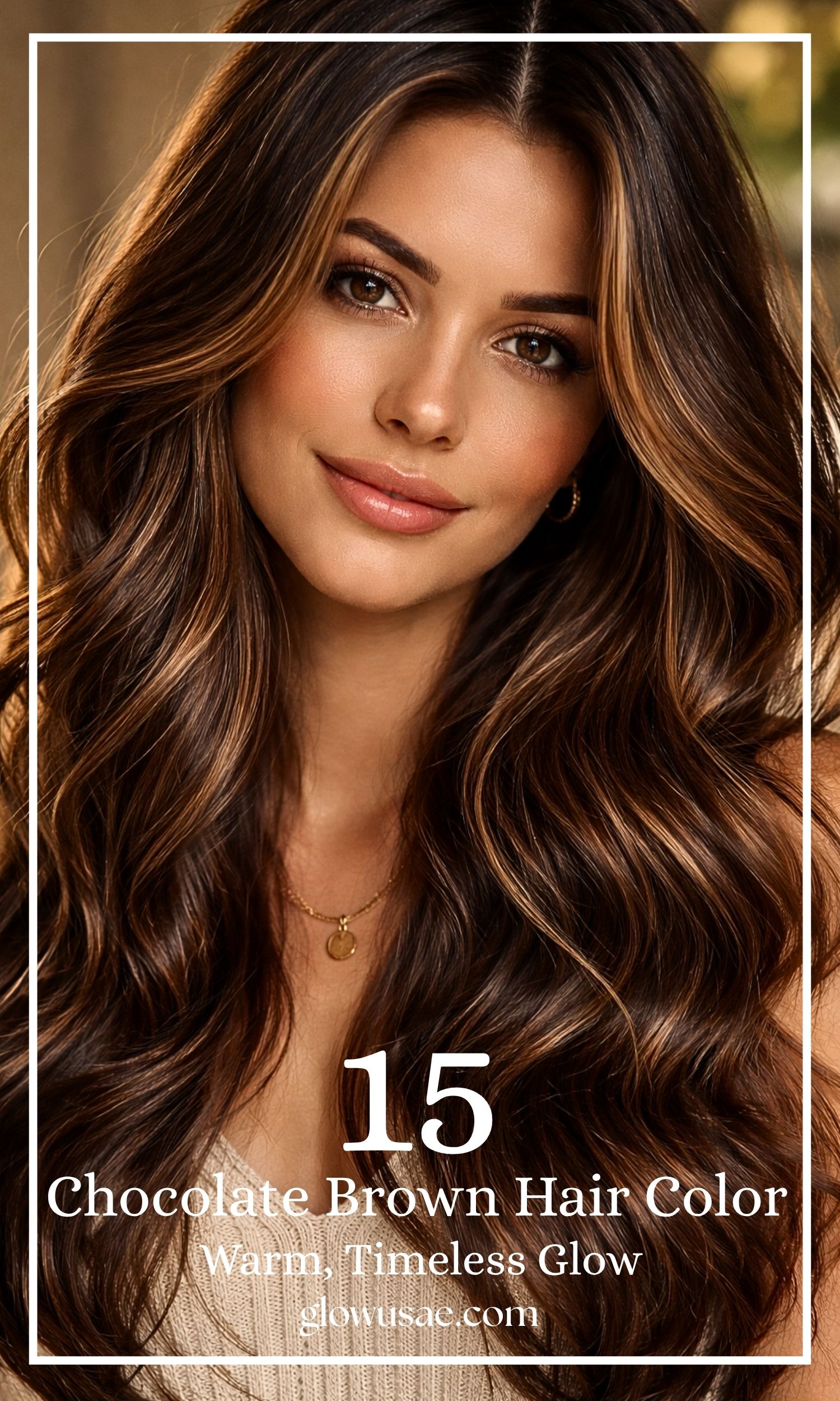 Chocolate Brown Hair Color with Highlights A Warm, Timeless Glow That Feels Like You