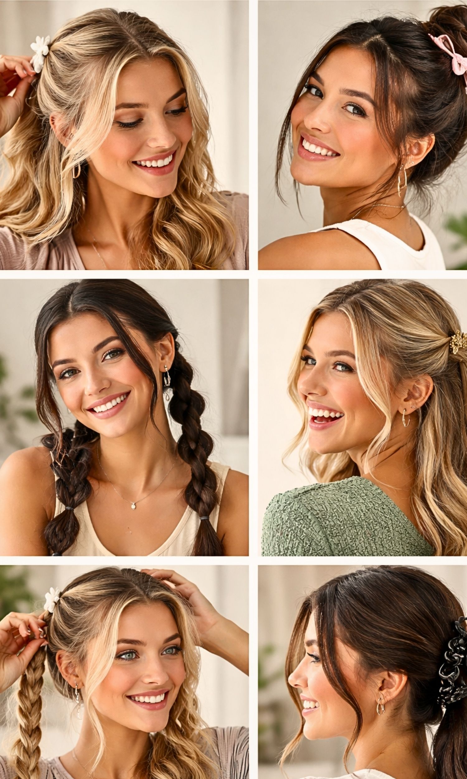 Cute Hairstyles You Can Do in Minutes: 15 Easy Looks for Busy Days