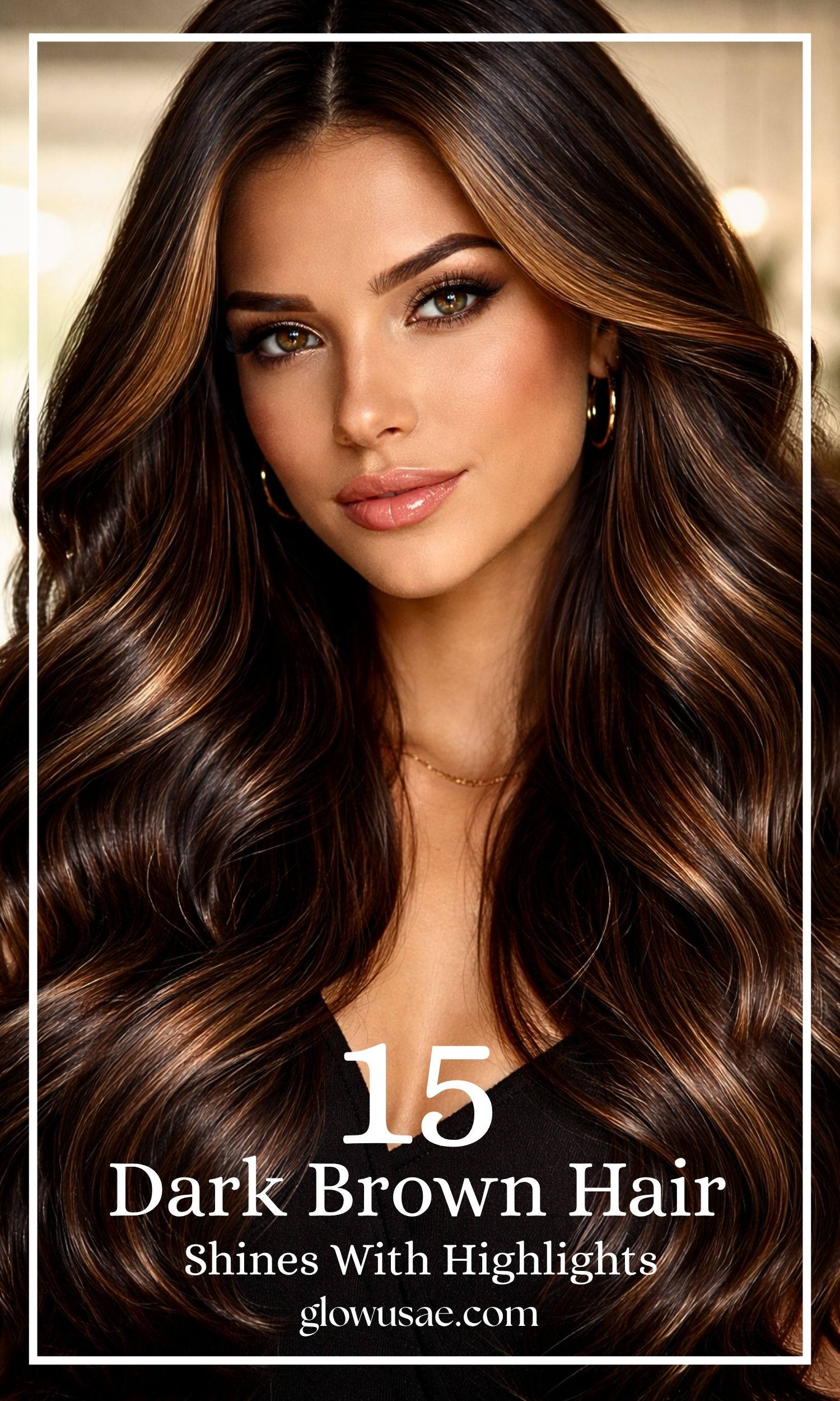 Dark Brown Hair That Shines with Highlights: 15 Fresh Ideas to Elevate Your Look