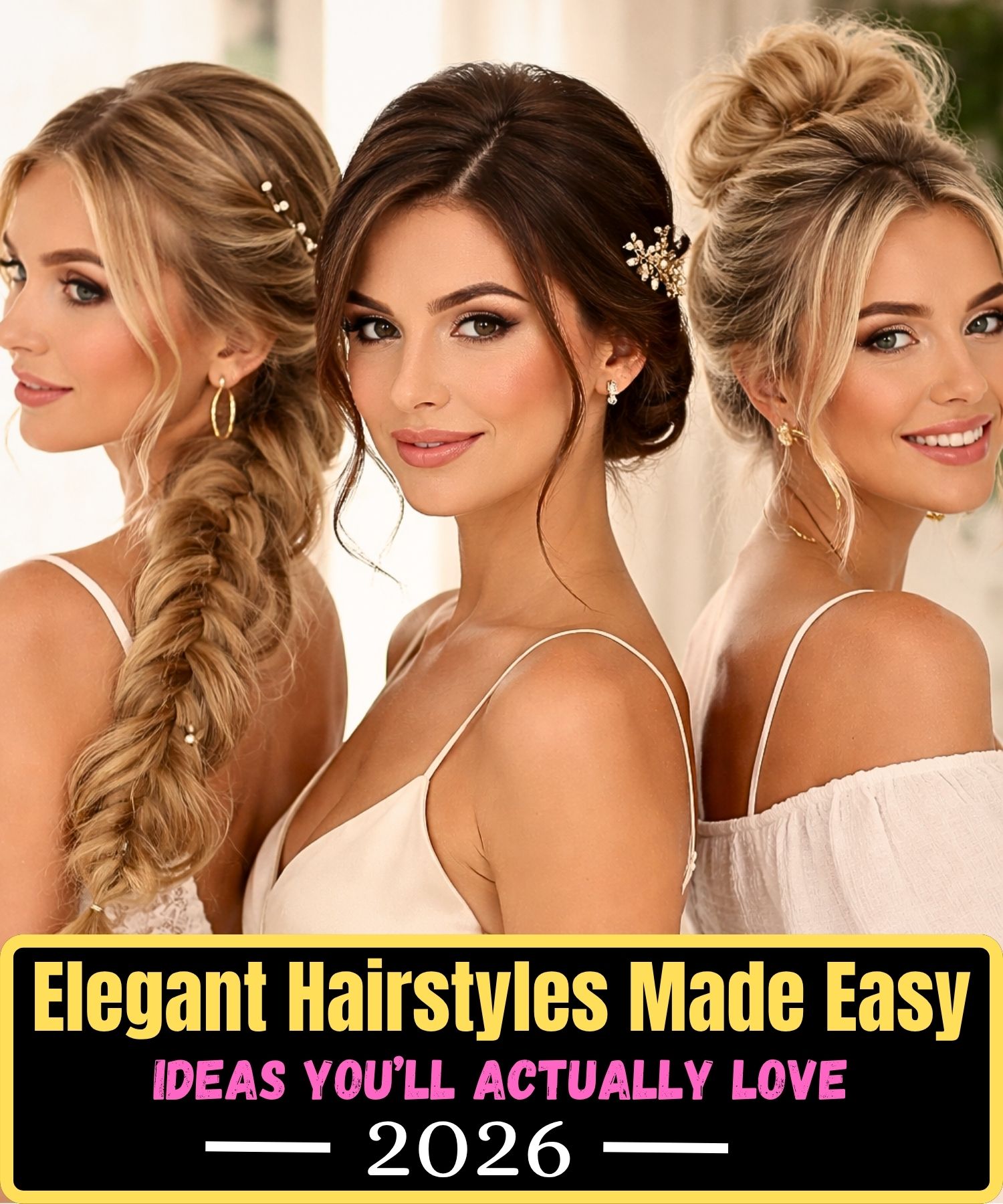 Elegant Hairstyles Made Easy: 15 Effortless Ideas You’ll Actually Love