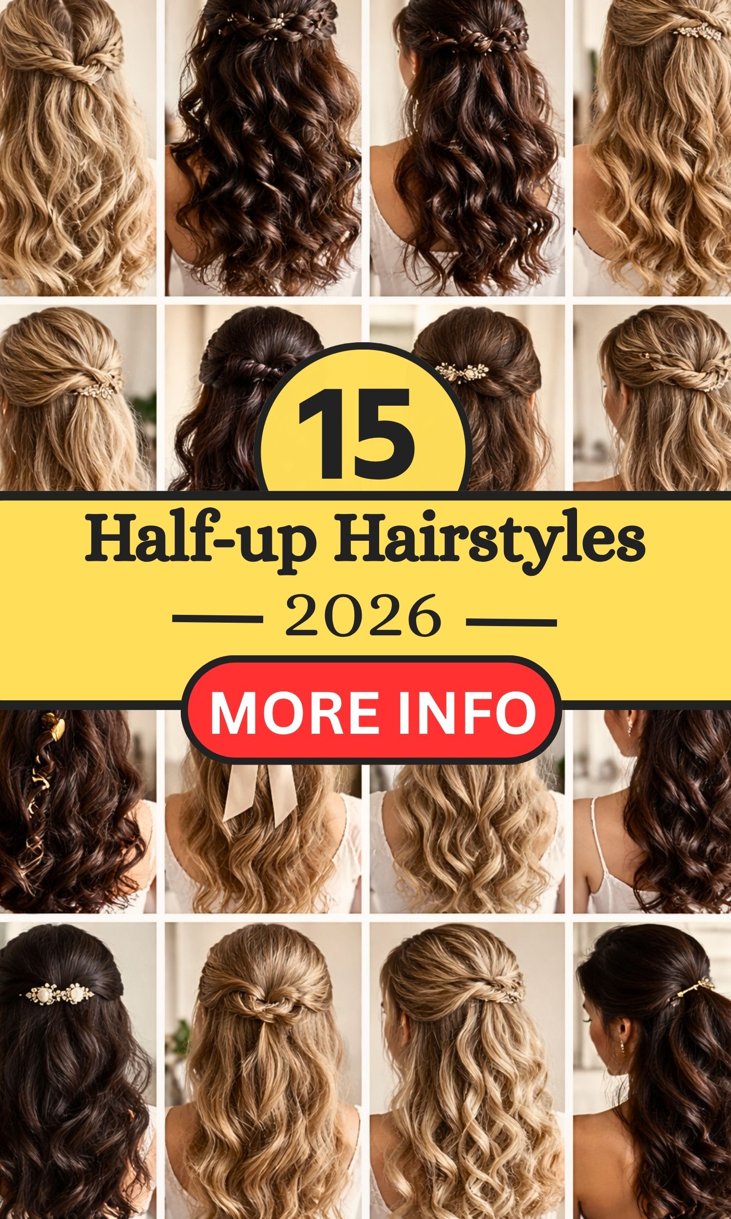 Half-Up Hairstyles That Are So Pretty: 15 Stunning Ideas You’ll Love