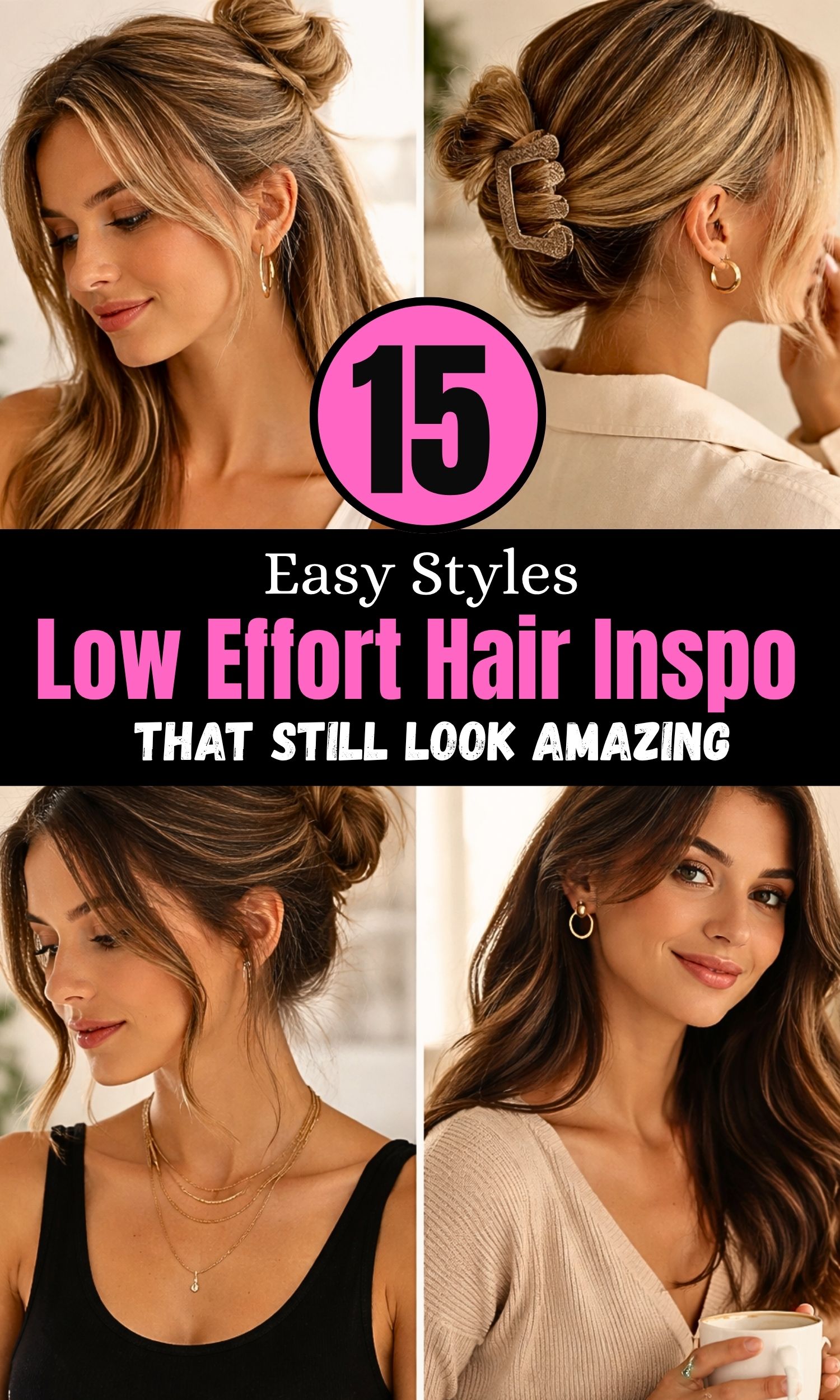 Low Effort Hair Inspo for Daily Life: 15 Easy Styles That Still Look Amazing