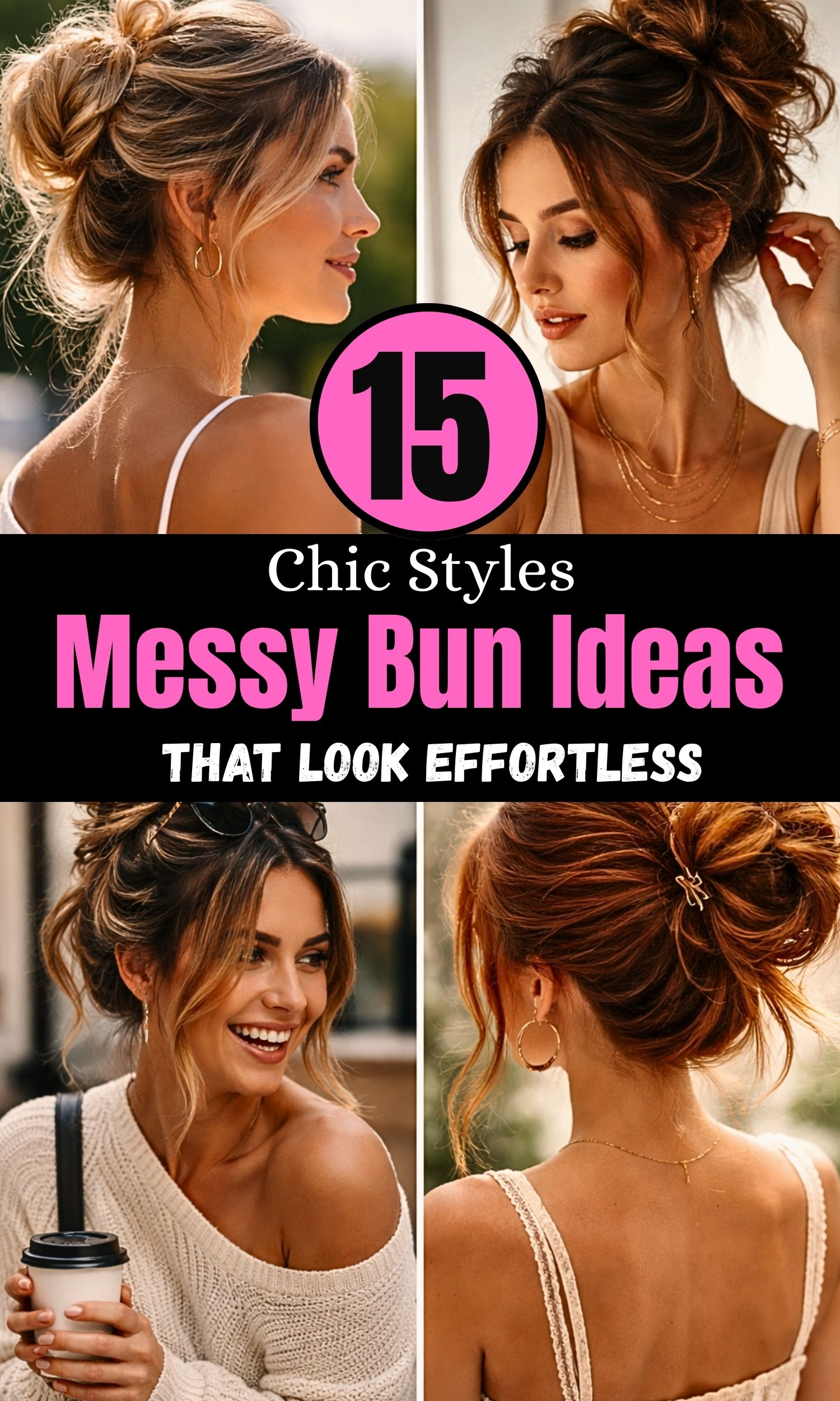 Messy Bun Ideas That Look Effortless: 15 Chic Styles You’ll Love