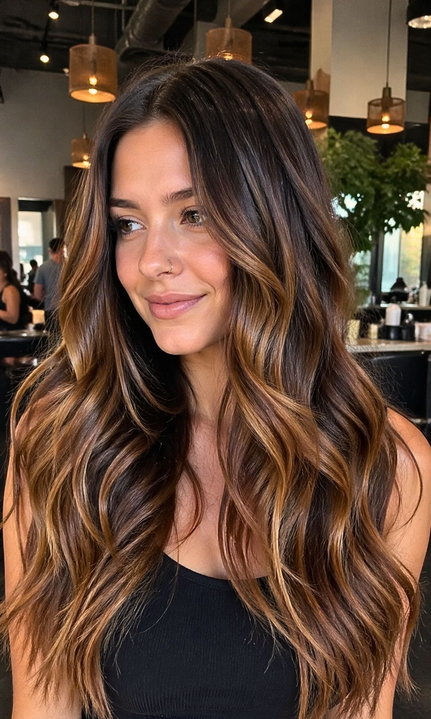 Sweet Caramel Hair Ideas for Brunettes