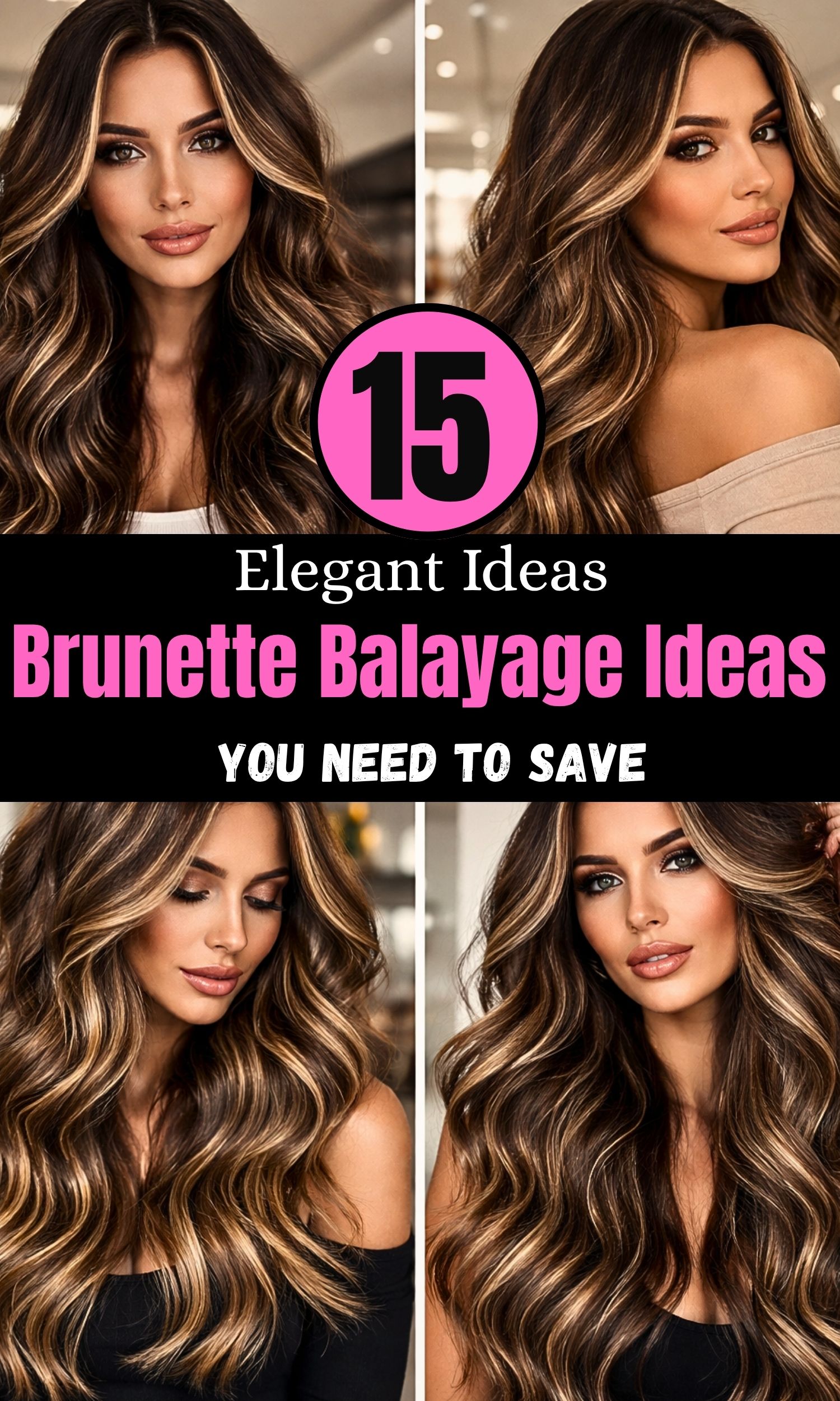 You NEED to See These Brunette Balayage Ideas