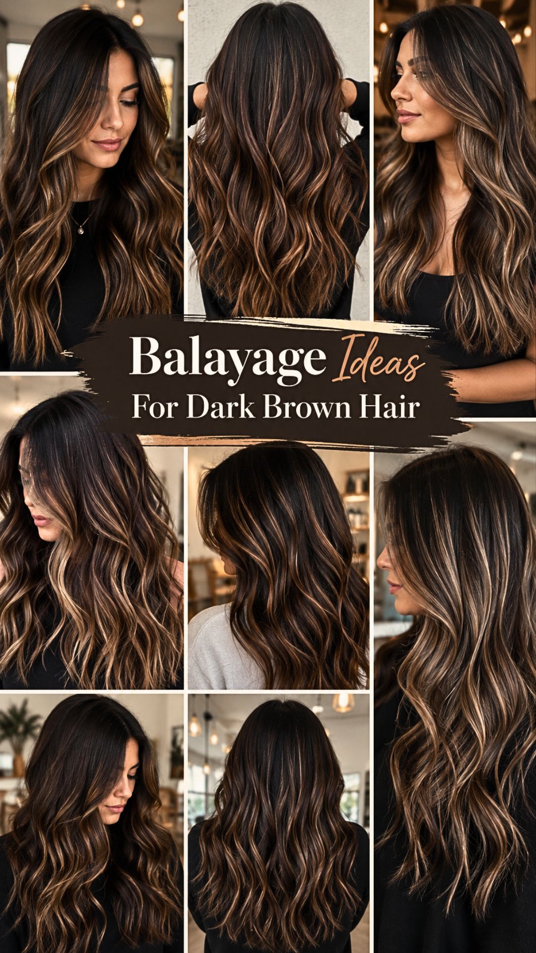 25 Balayage Ideas For Dark Brown Hair