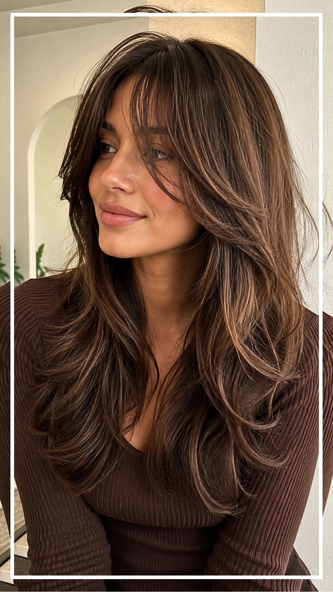 30 Long Layered Haircuts With Bangs