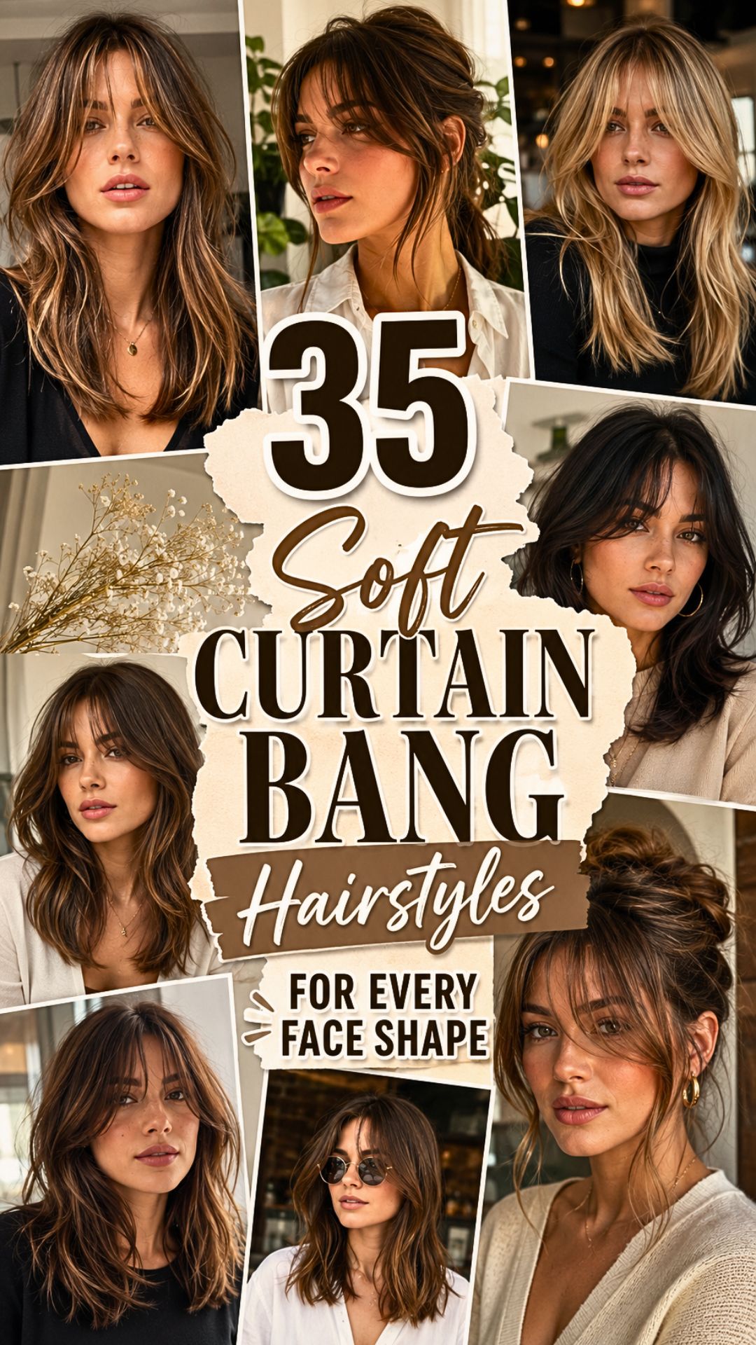 35 Soft Curtain Bang Hairstyles For Every Face Shape