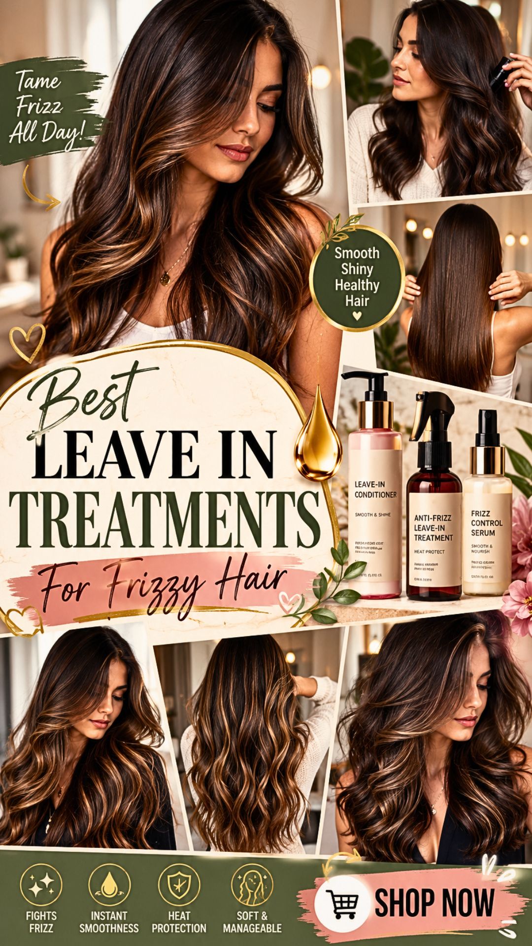 Best Leave In Treatments For Frizzy Hair