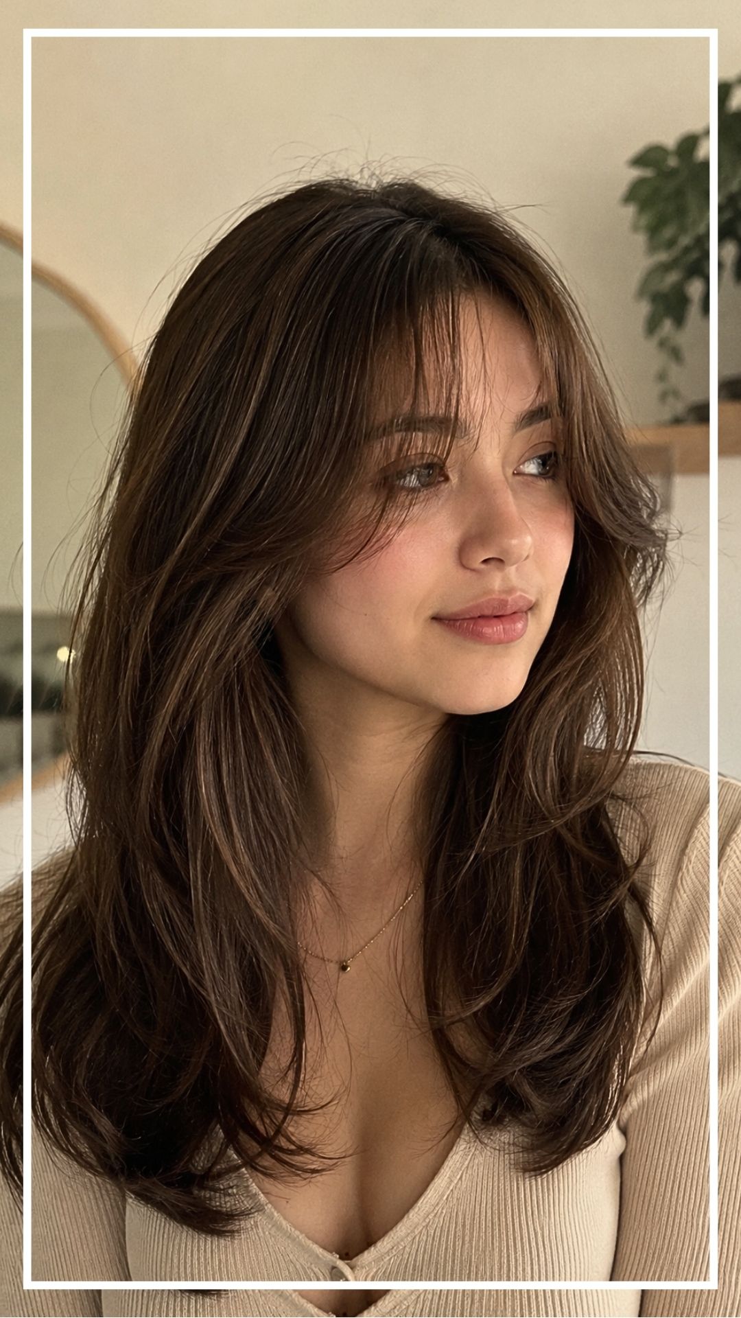 Curtain Bang Haircuts for a Natural Soft Girl Look