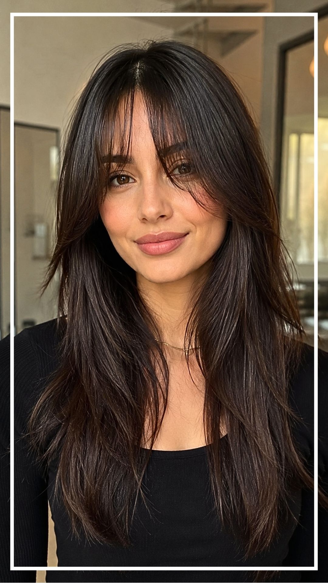 Trendy Curtain Bangs for Straight Hair Inspiration